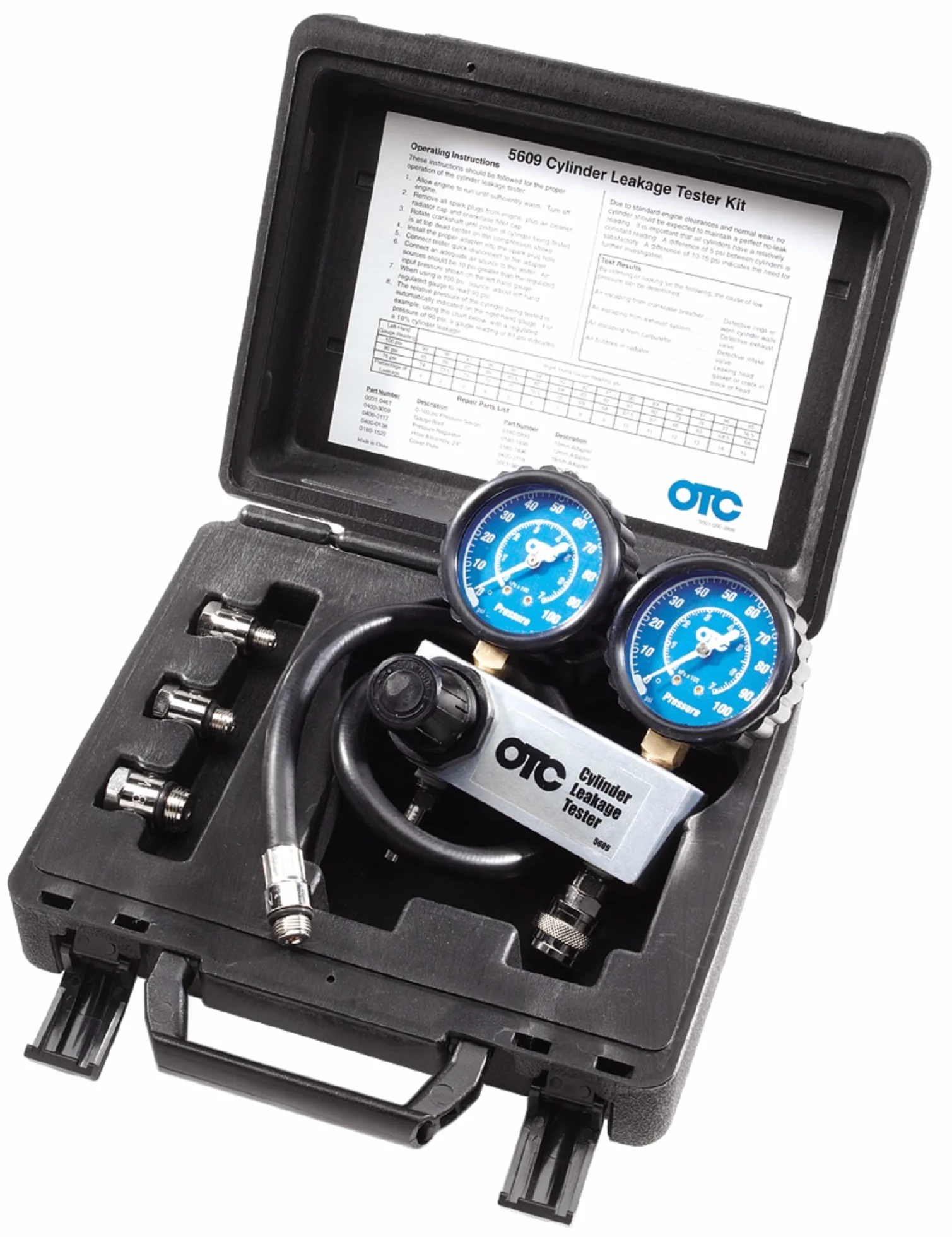 OTC 5609 Kit tester perdite cilindro, nero
