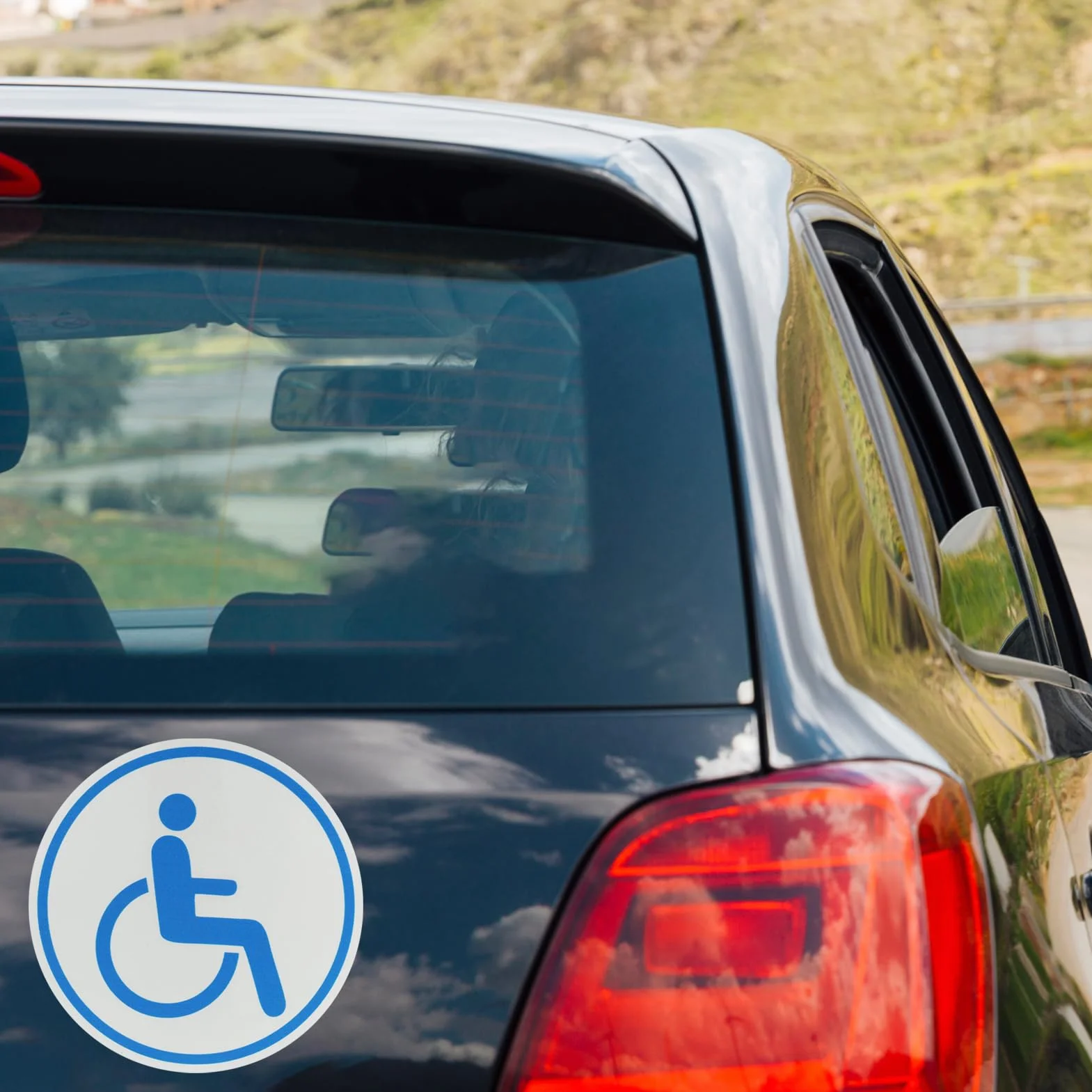 2 piastre magnetiche autoadesive per auto disabili riflessione forte radiazione luminosa