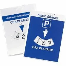 DISCO ORARIO EUROPEO 14,5 X 11 CM 1 PEZZO