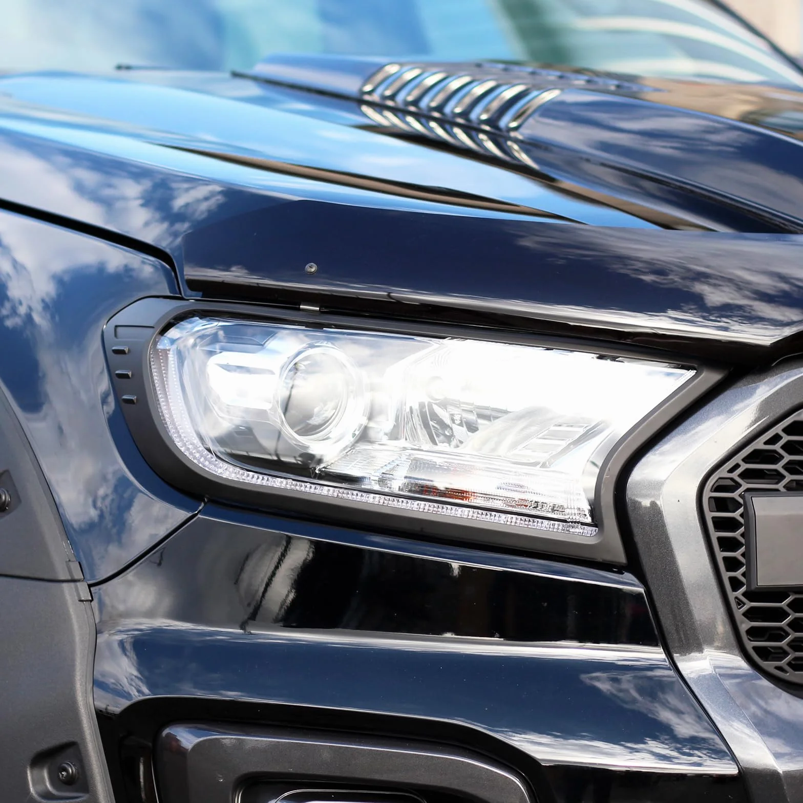 Copertura del faro Copertura della protezione del fanale posteriore per Ford Ranger Wildtrak 2015-2022,T7 T8 XL XLT Tremor Limited Wildtrak Platinum Raptor MK2 MK3