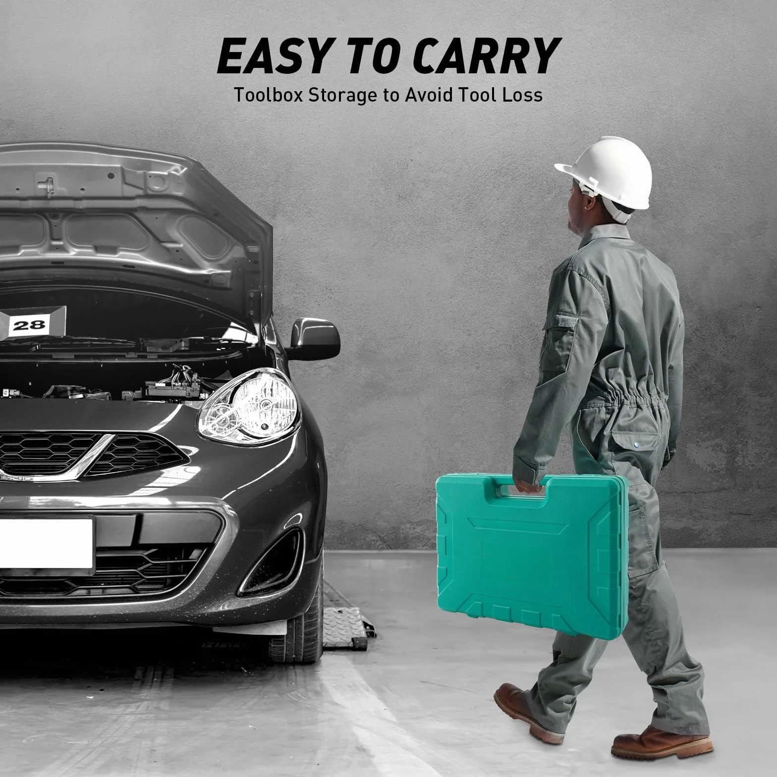 Dellen - Set di riparazione per auto, 9 pezzi, strumento per la riparazione della carrozzeria, strumento per la carrozzeria, con 3 martelli e 6 ganasce di rivestimento in lamiera per carrozzeria