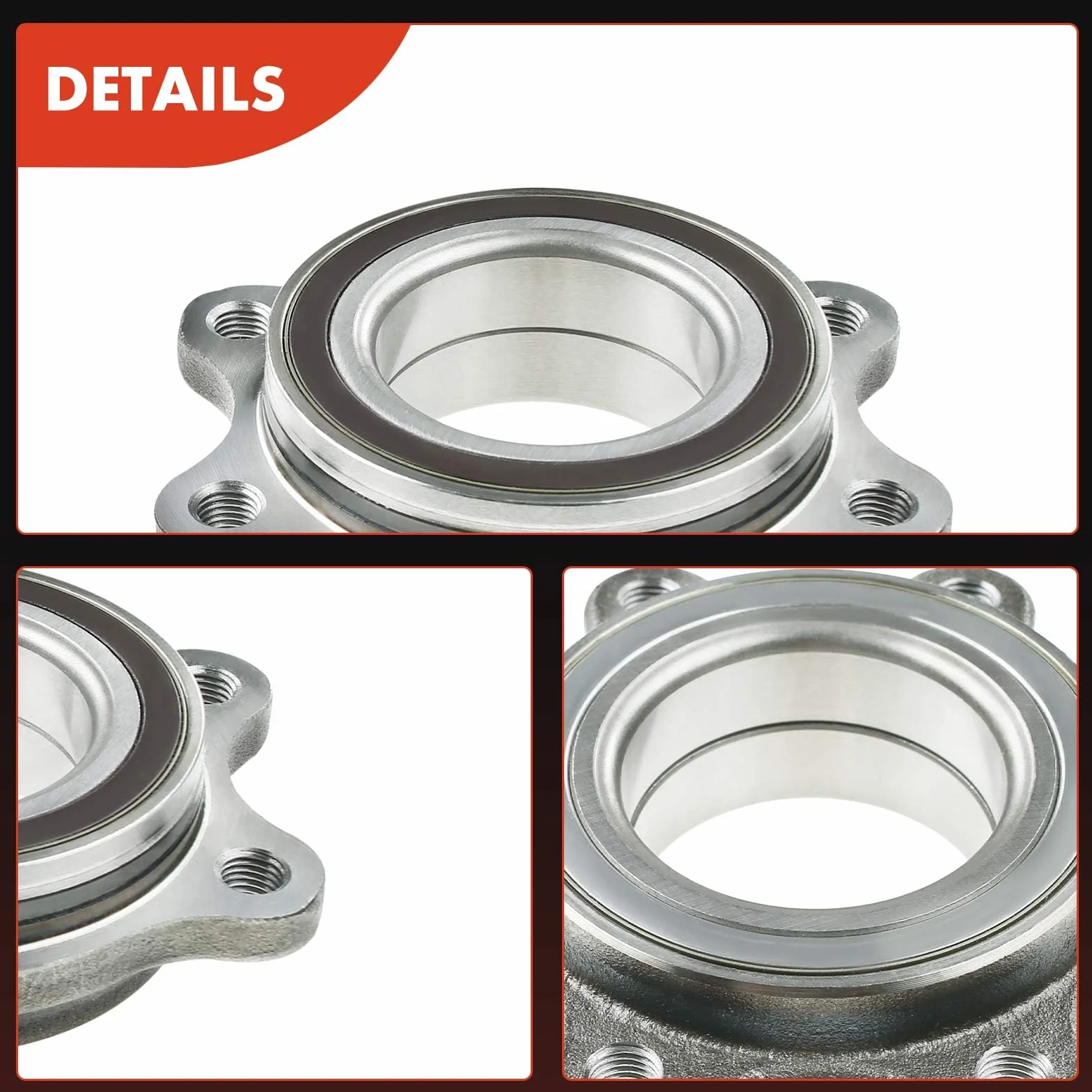 Frankberg 1 set di cuscinetti ruota anteriore posteriore supporta la funzione ABS, compatibile con A4 8K2 B8 A4 Allroad 8KH B8 A4 Avant 8K5 B8 A6 Avant 4G5 C7 4GD Replace# 4H0498625