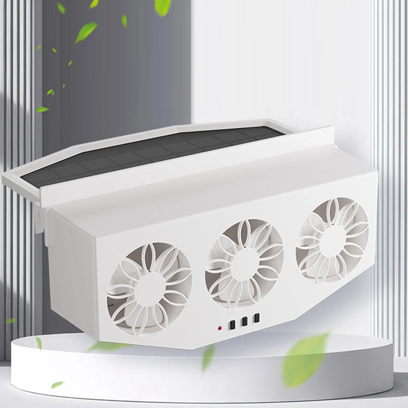 Ventilatore a energia solare Unità di ventilazione estrattori calore Apertura radiatore automatica pannello energetico auto RV