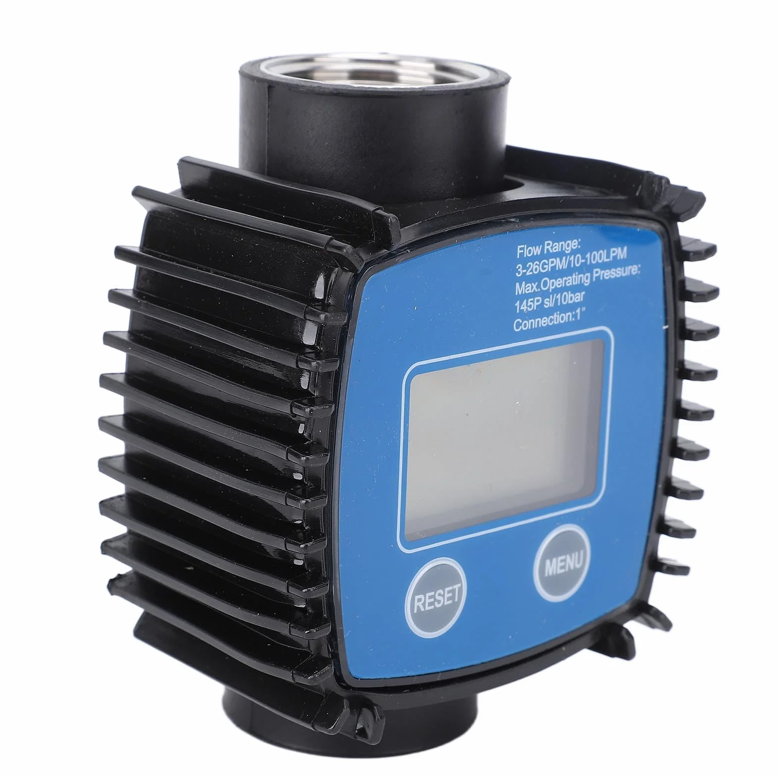 KIMISS Contalitri Digitale da 32 Mm per Acqua, Gasolio, Benzina - 120 L/min, 20 Bar, Ideale per Uso Domestico e Industriale