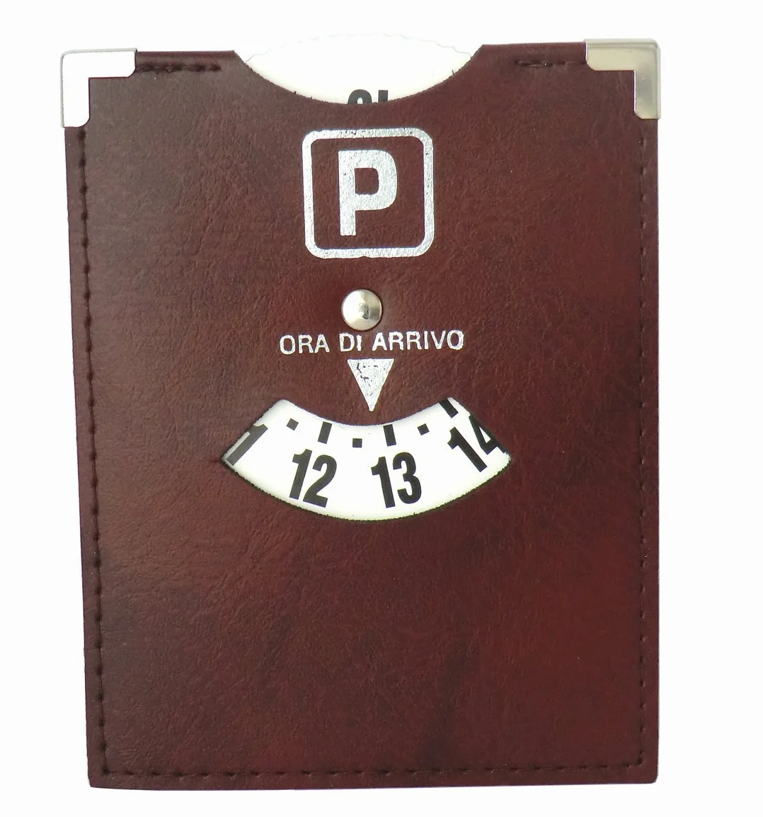 Similpelle Disco Orario Parcheggio Ora di Arrivo 13x11 CM