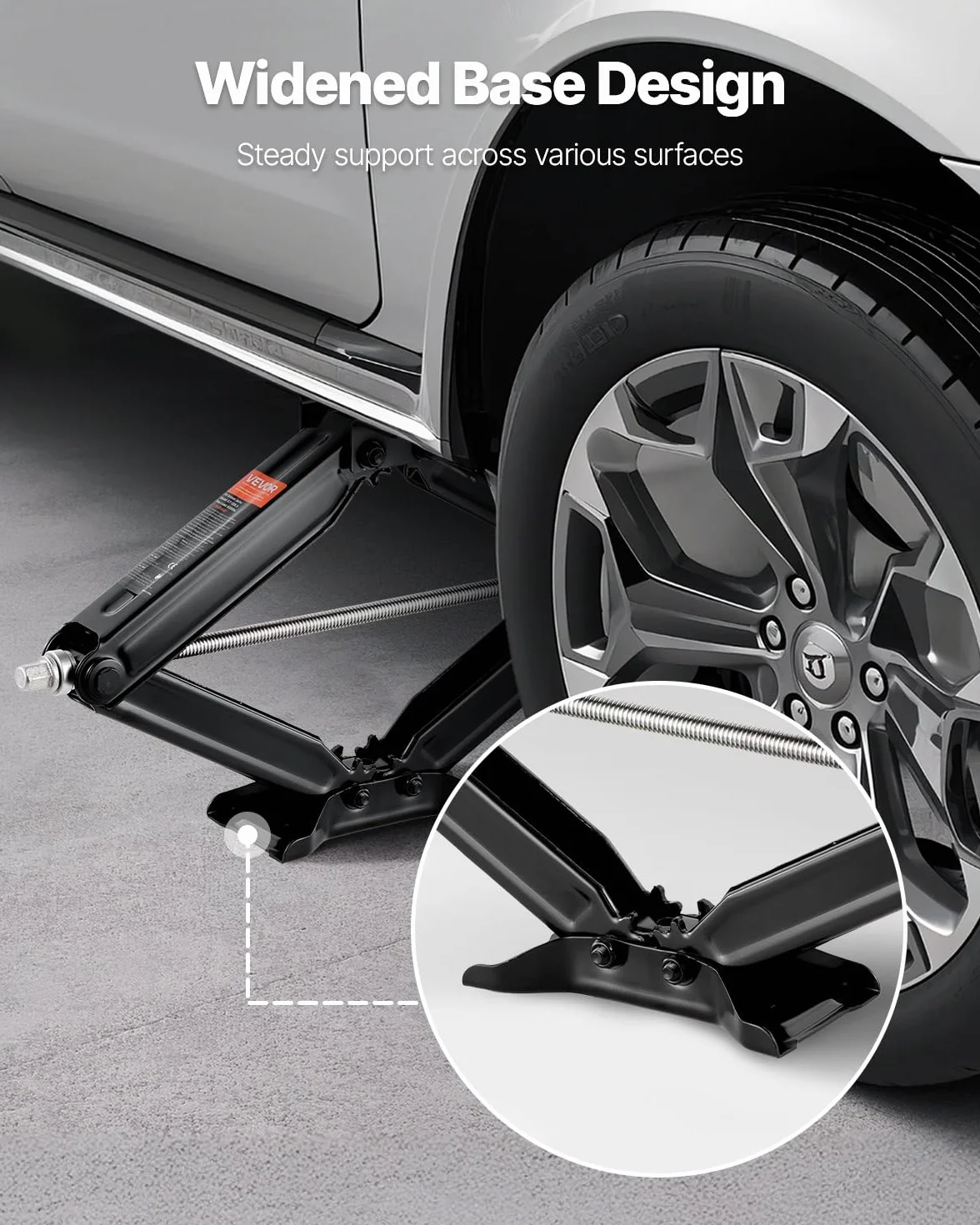 VEVOR Cric a Forbice 2 Pezzi, Stabilizzatore Livellamento 103-595 mm, Carico max 2268 kg