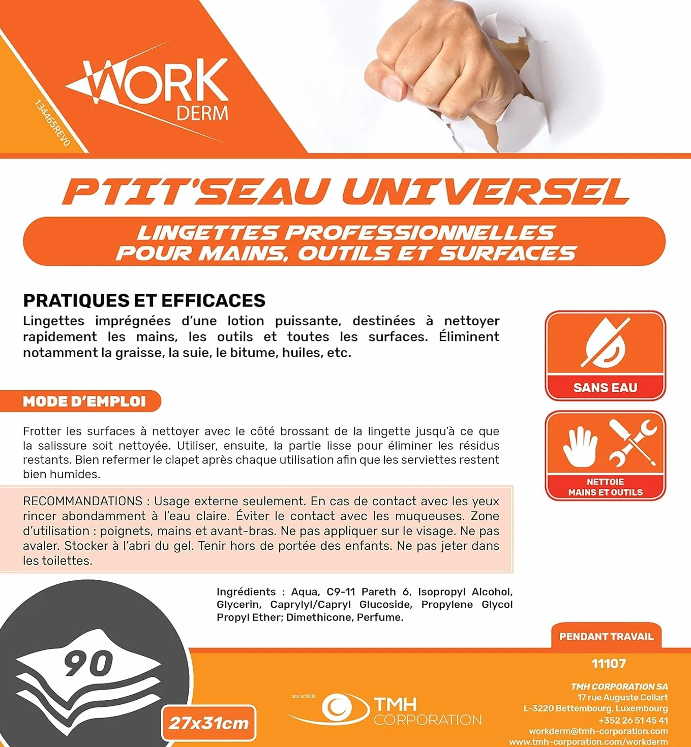 Salvietta universale professionale per la pulizia - 90 salviette