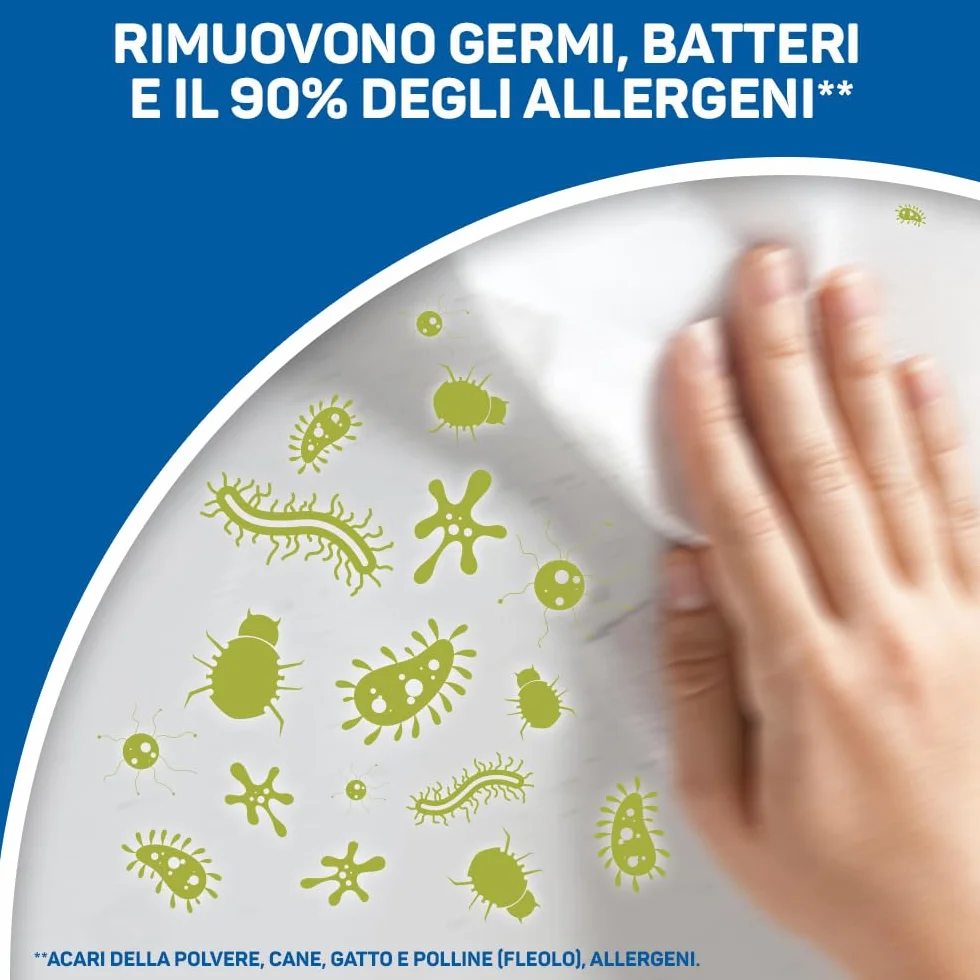 Salviette Igienizzanti Multisuperfici Freschezza Floreale, Confezione da 400 Salviette Biodegradabili