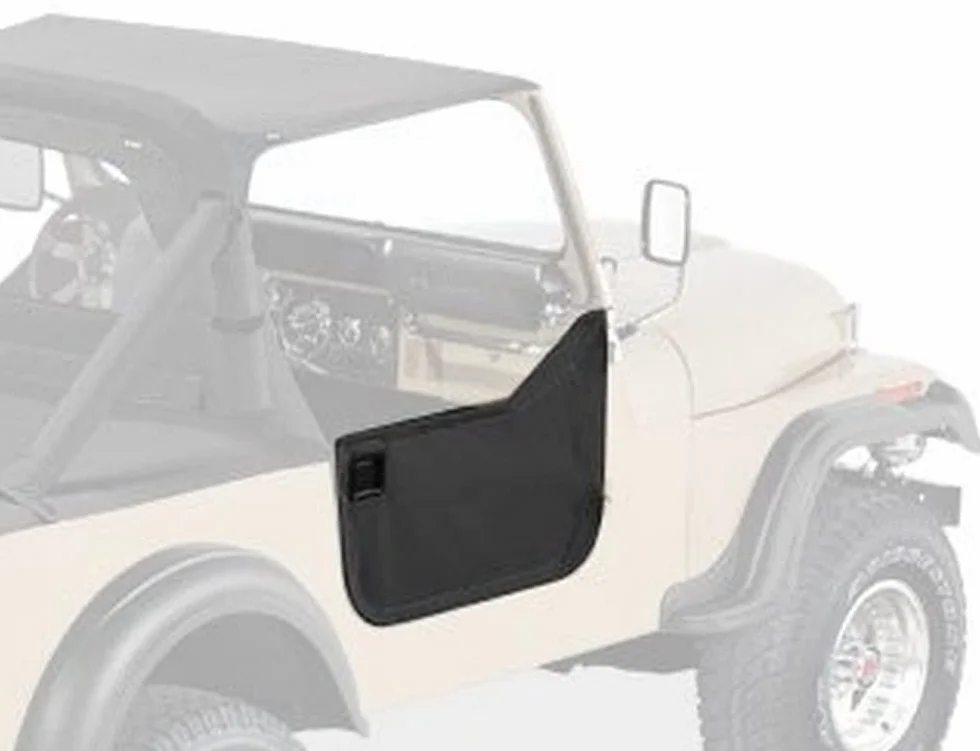 Bestop 5303801 Mezze porte inferiori in tessuto nero per CJ7/Wrangler 1980-1995