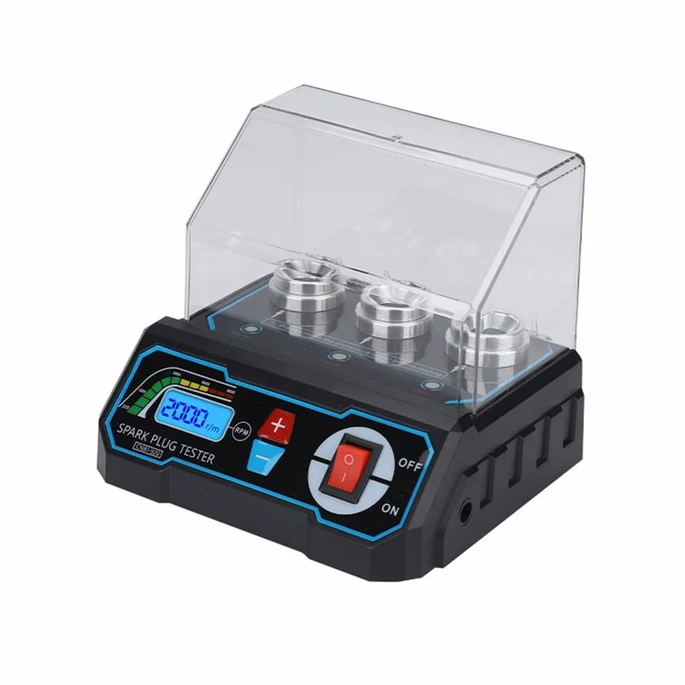 Rilevatore di scintille regolabile 12 V per tester bobina di accensione motore automobilistico 3 fori