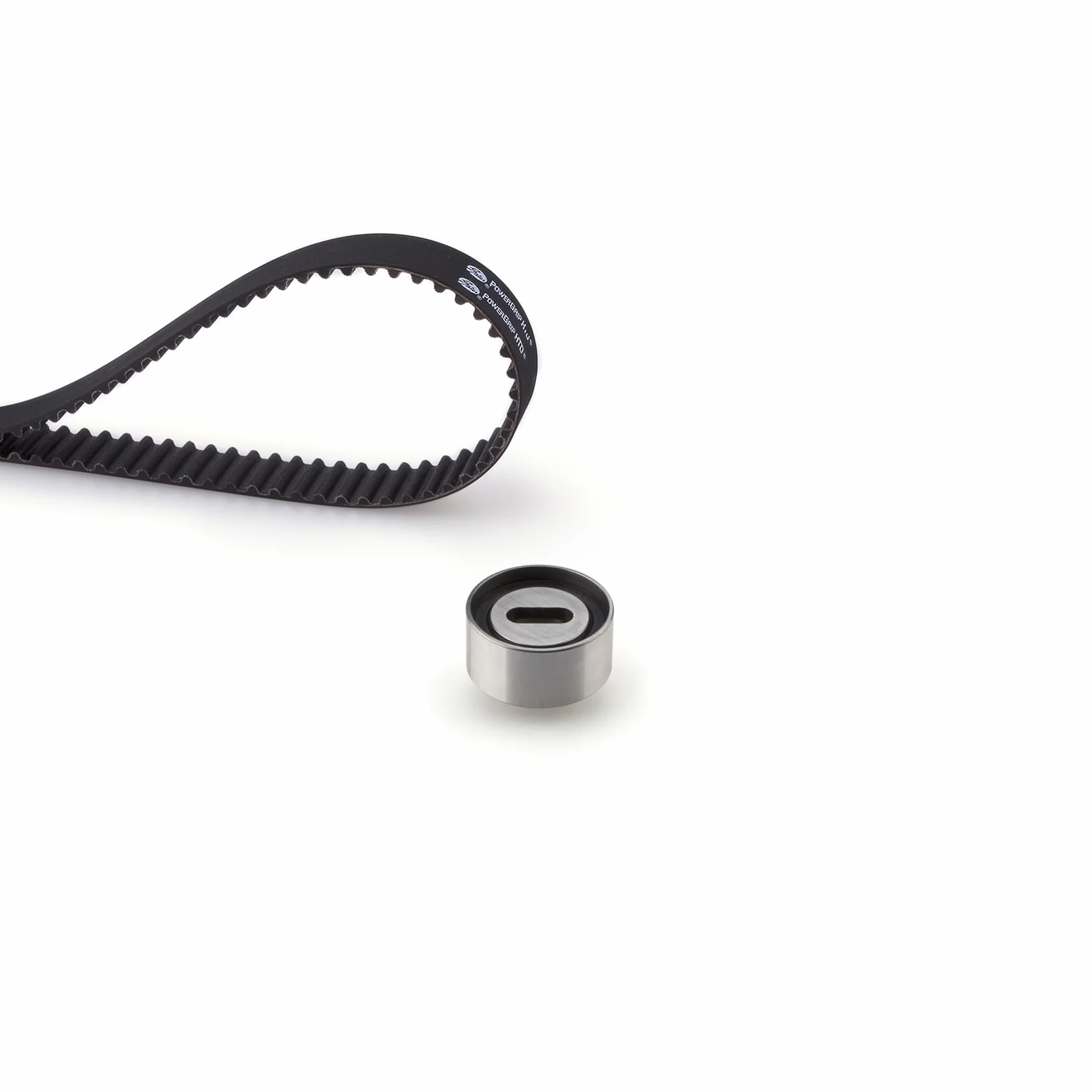 GATES Kit cinghia di distribuzione K015274XS 107 denti 22mm 856mm per KIA PRIDE DA, MAZDA 323 F VI BJ