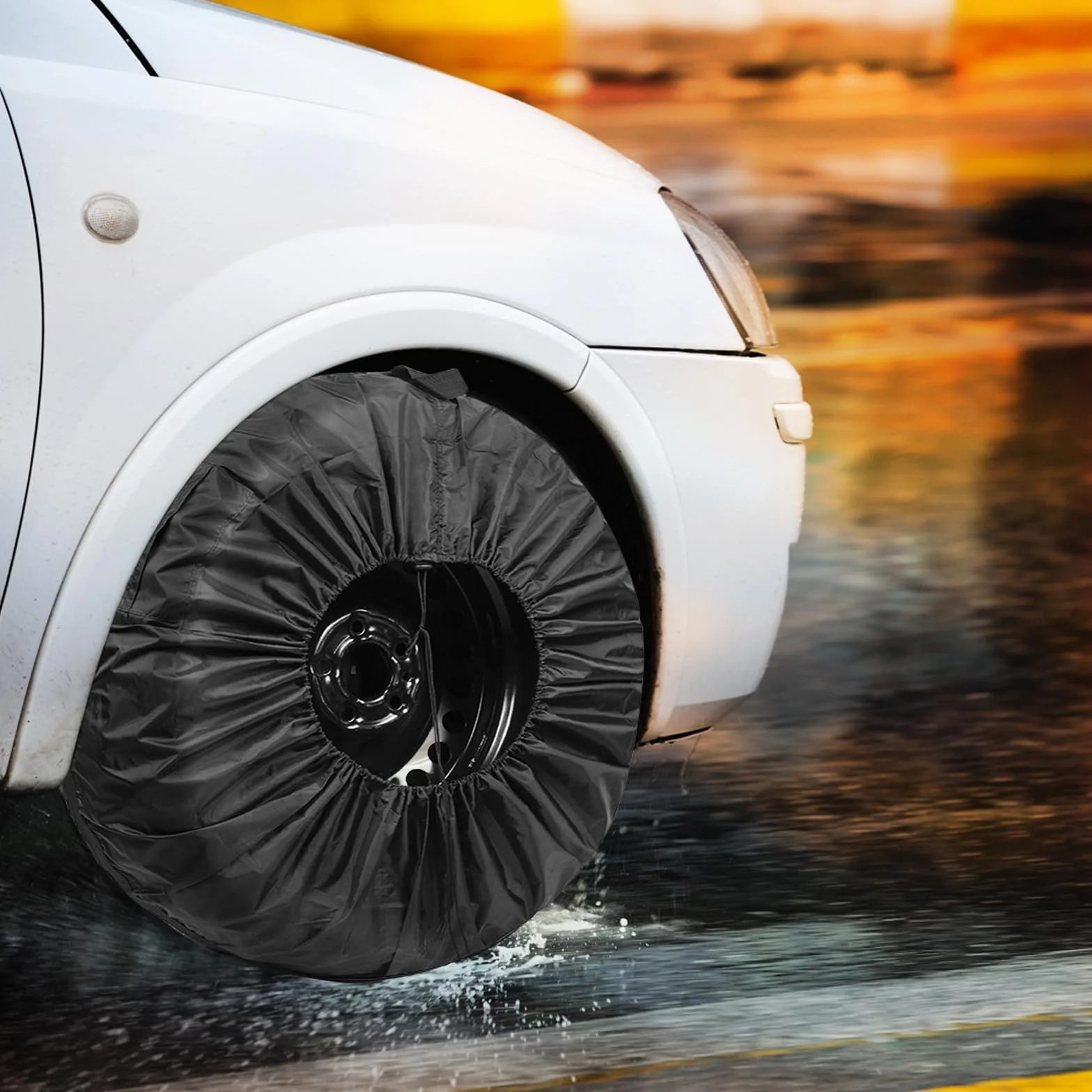 Set di 4 sacchetti per pneumatici impermeabili a prova di polvere per auto fino a 19-23 pollici