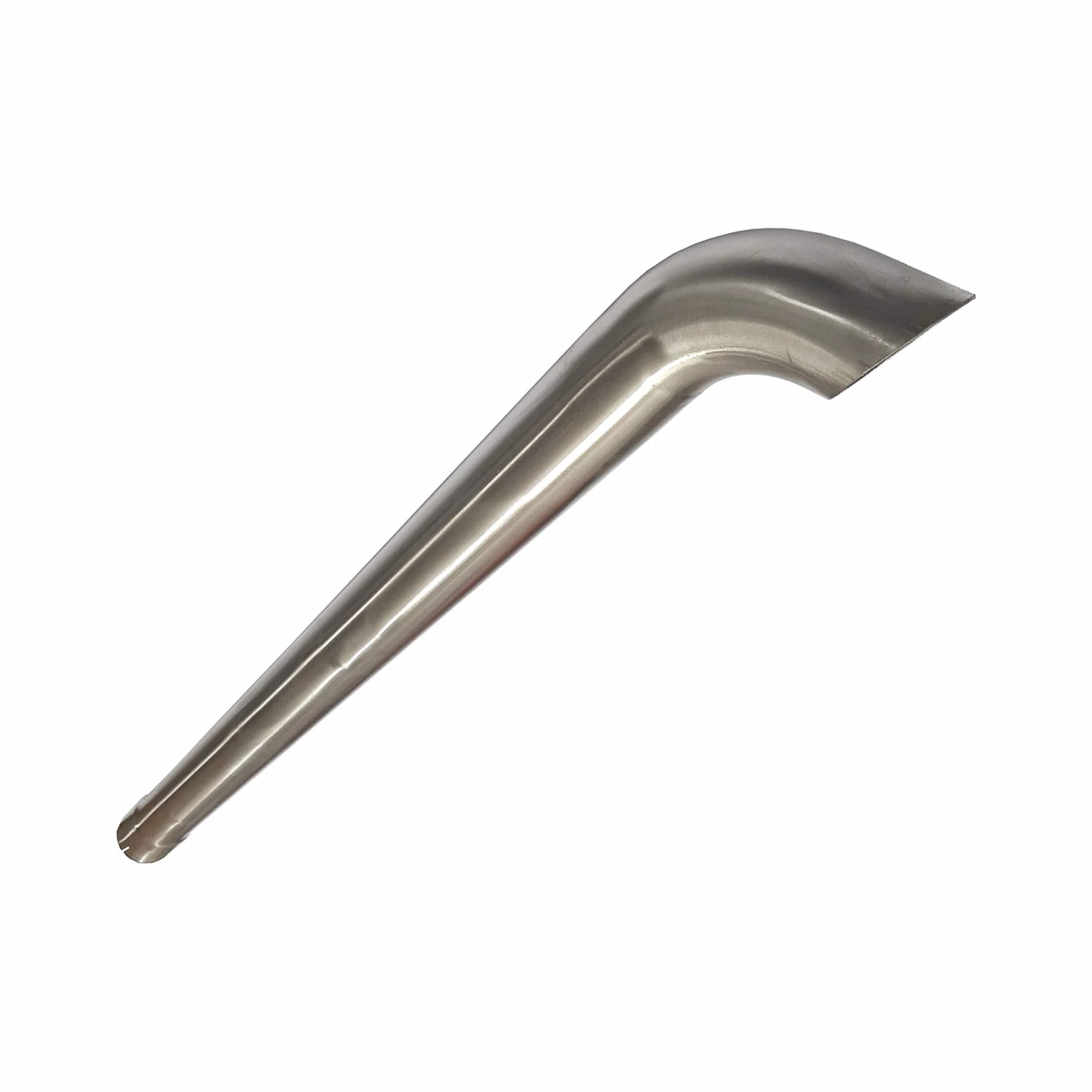 Tubo di scarico per trattore Ø51mm curvo - in acciaio inox, pezzo finale, resistente, robusto. Ricambio per impianto di scarico del trattore - Aderente e resistente alla corrosione