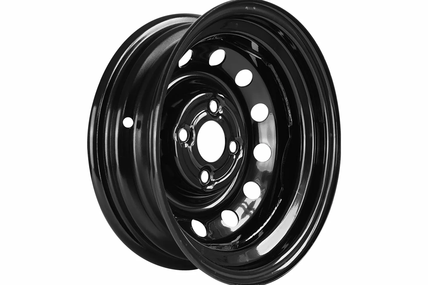 UNITRAILER Cerchio in Acciaio 4Jx13 H2 4x100 ET30 per Rimorchio Leggero, Ruota Rinforzata con Portata Massima di 500 kg per Rimorchi da Giardino e Trasporto Attrezzature