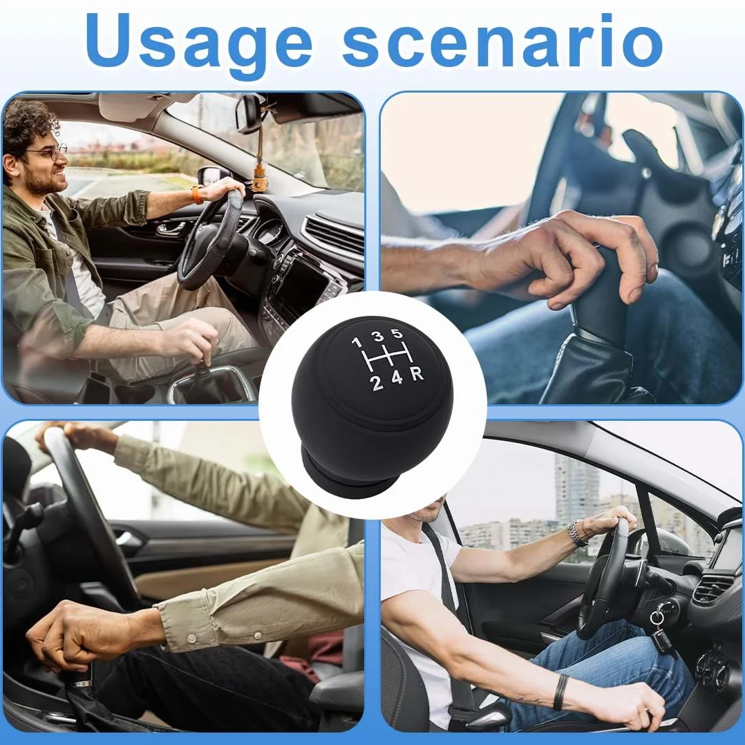 Auto Pomello Cambio 5 Marce Universale,Copertura in Silicone Antiscivolo Della Leva Resistente All'usura,Copri Pomello Cambio Auto,Pomello Cambio Universale,1 Pcs(Stile A)