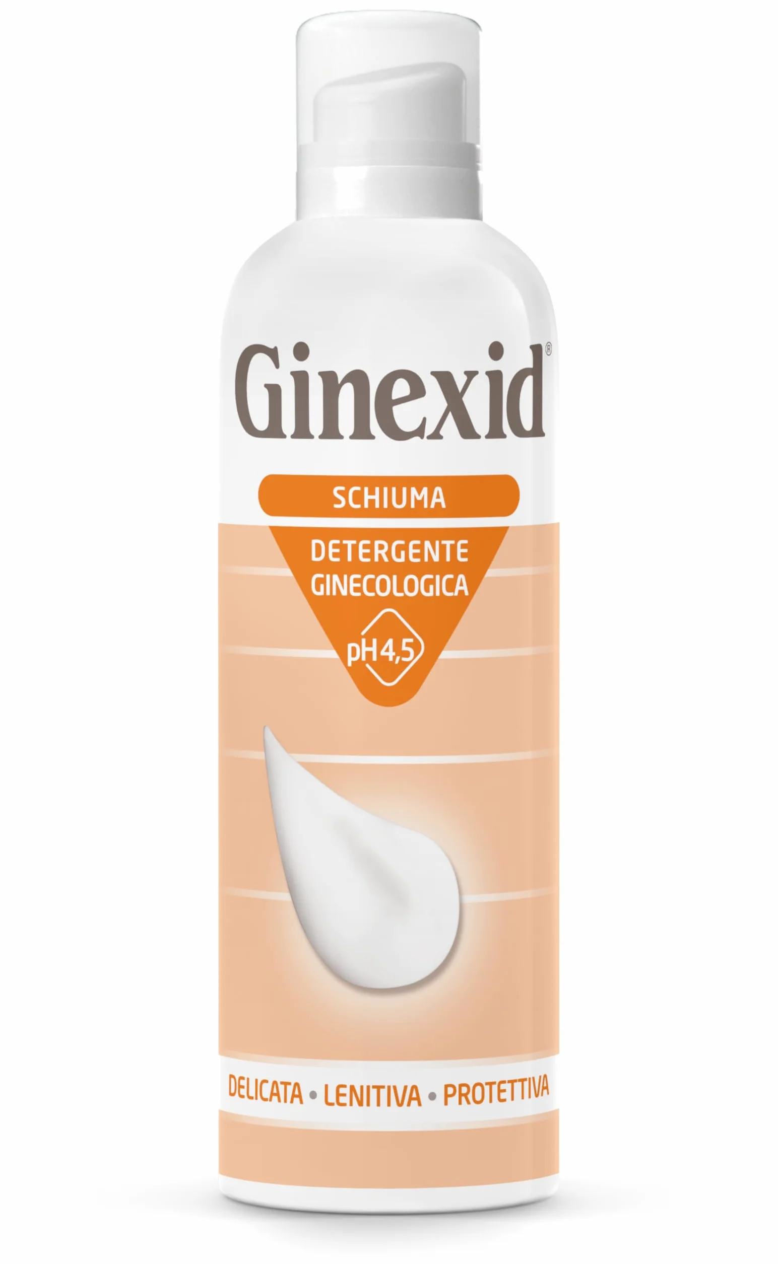 FARMA-DERMA Ginexid Schiuma detergente ginecologica 150 ml pH 4.5 Igiene Intima