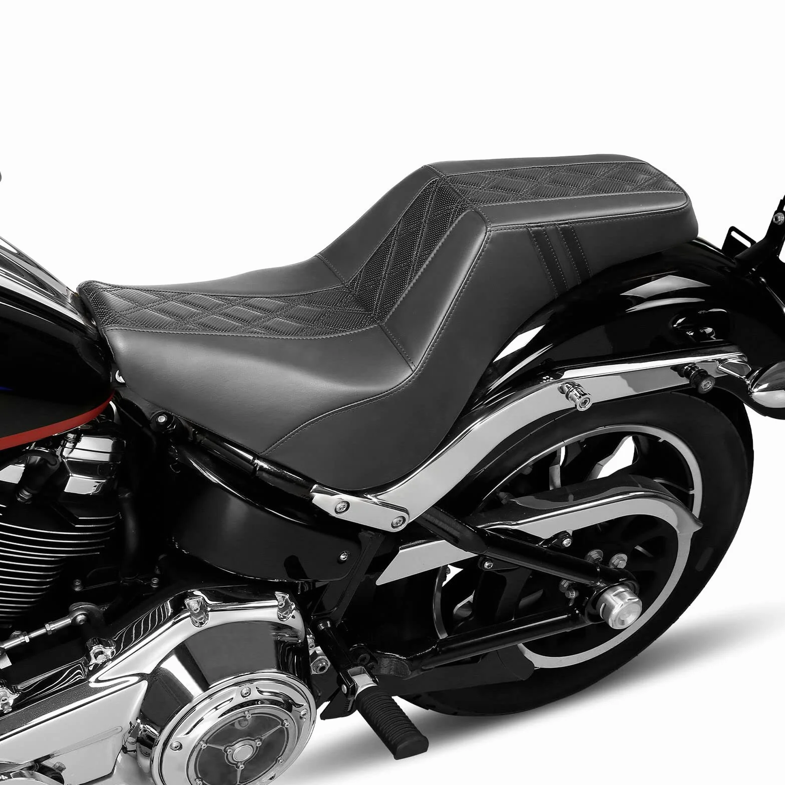 TCMT Sedile passeggero conducente monopezzo adatto per Harley Softail Street Bob FXBB FXBBS 2018-2023 Softail Standard FXST 2020-2023