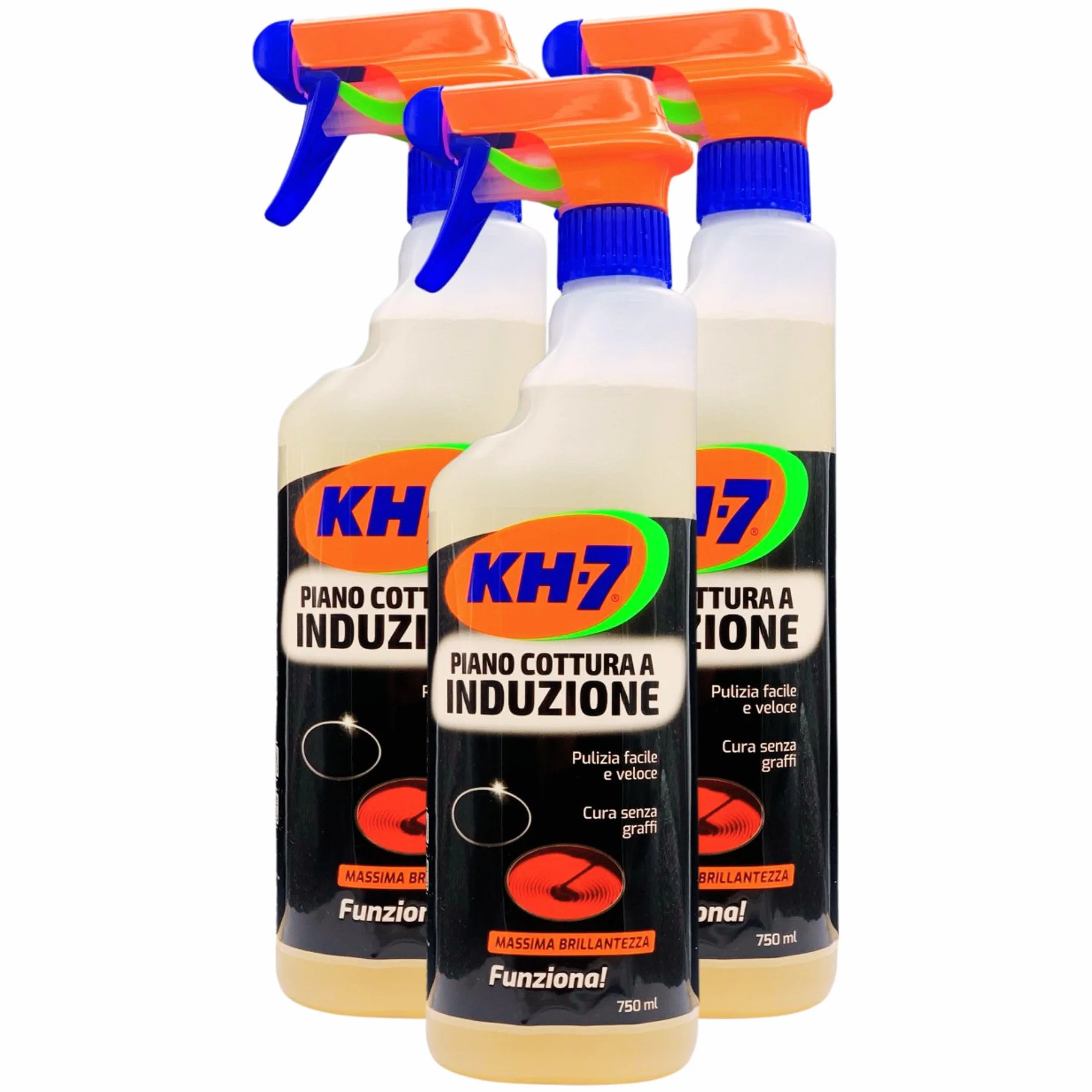 Detergente Spray Pulizia Piani Cottura a Induzione 750ml (3 Spray) Senza Graffi