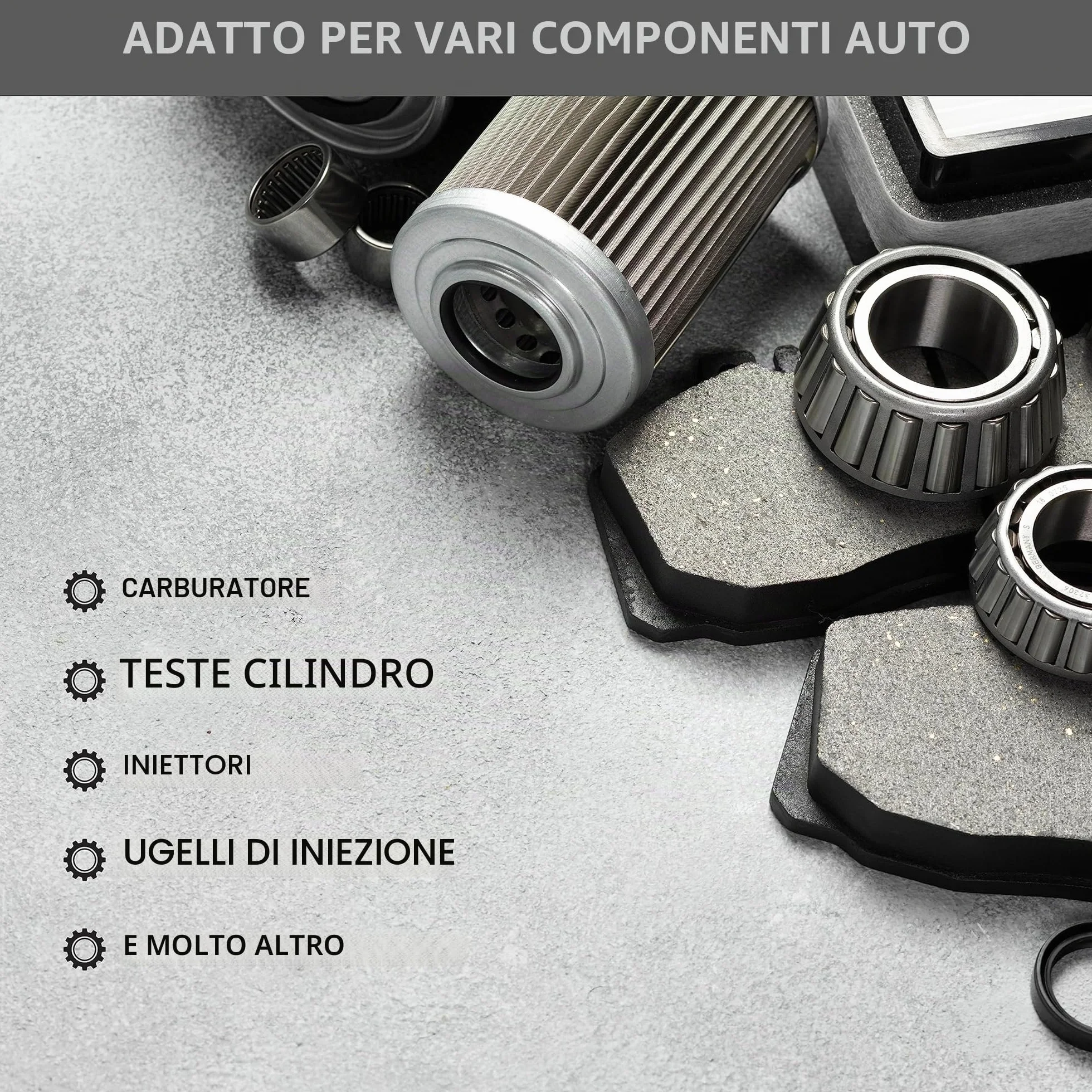 DELLWING HD detergente speciale alcalino 5L - concentrato di detergente ad ultrasuoni premium per la pulizia di parti di automobili come carburatori, testate cilindri