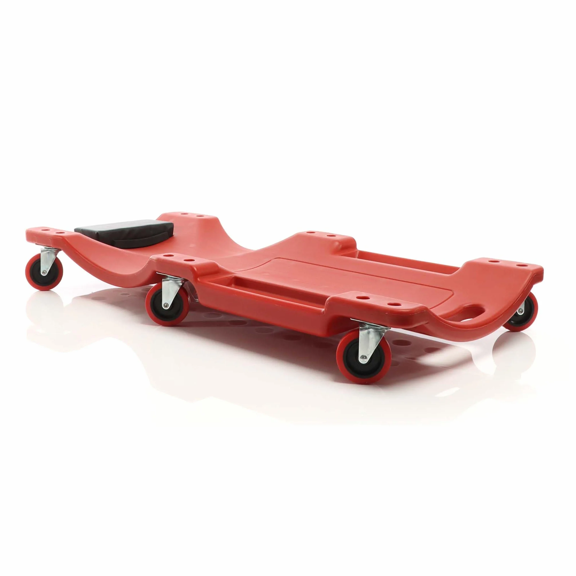 XPOtool Sdraio da officina 91x42,5x11,5 cm Lettino da meccanico 2 scomparti per attrezzi Max 100 kg