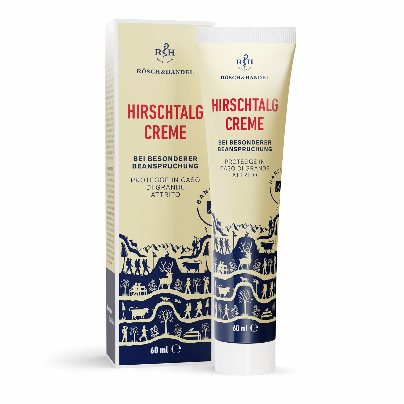 Rösch Crema al grasso di cervo 60ml contro vesciche e calli