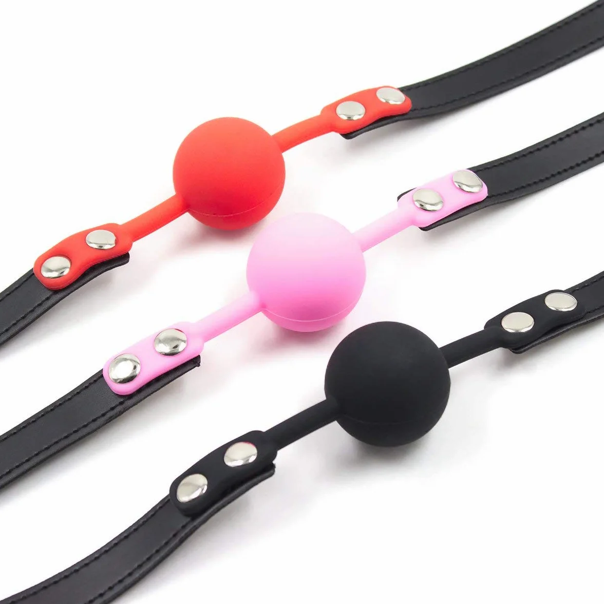 Ball gag BDSM silicone con lucchetto e chiave