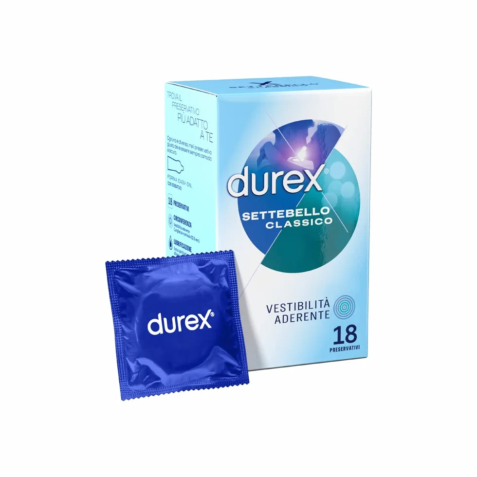 Durex Settebello Classico Preservativi 18 Profilattici