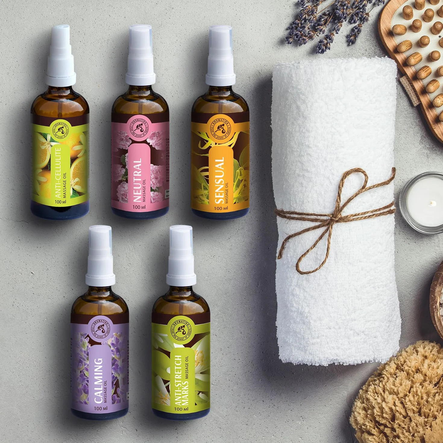 Olio per Massaggi Sensibile 100ml - Olio Essenziale Naturale - Cosmetici Naturali