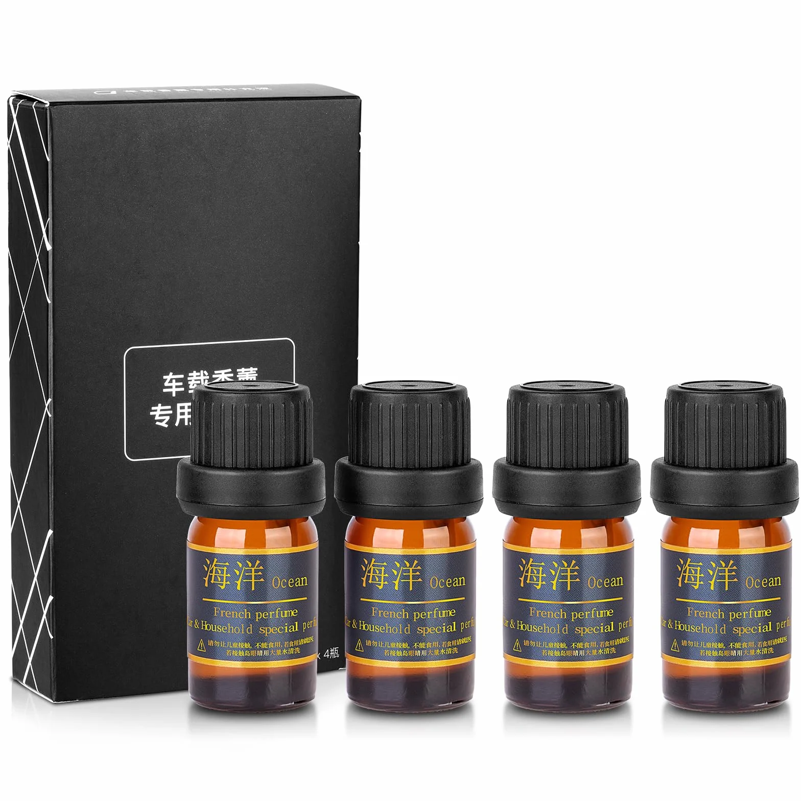 Kwak's Ricarica solare deodorante auto olio essenziale 4 bot oceano