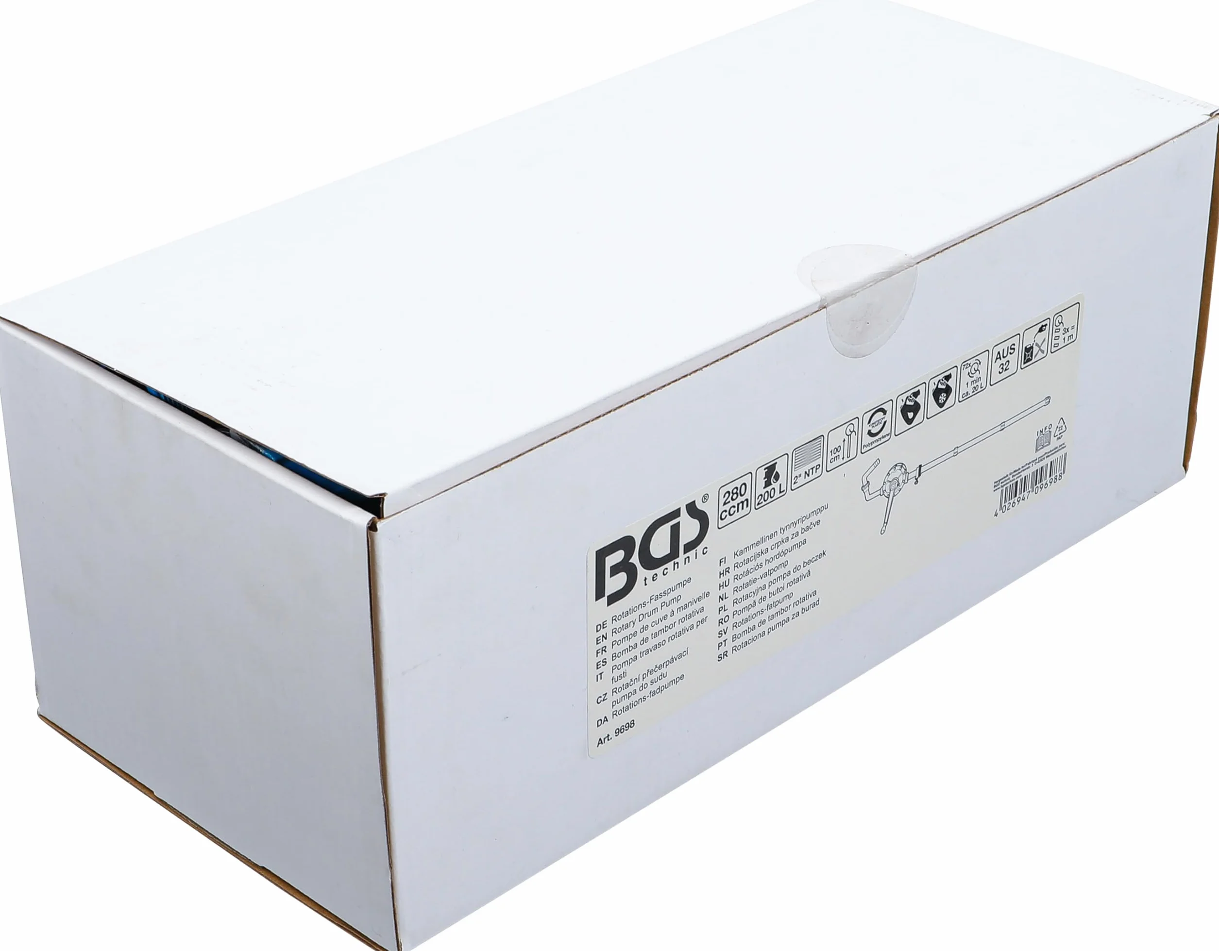 BGS 9698 | Pompa travaso rotativa per fusti