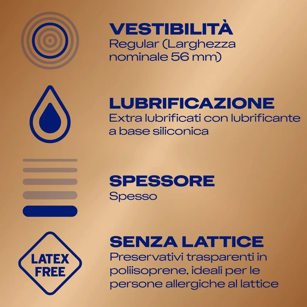 Durex Real Feel Preservativi Senza Lattice Vestibilità Regular 30 Profilattici