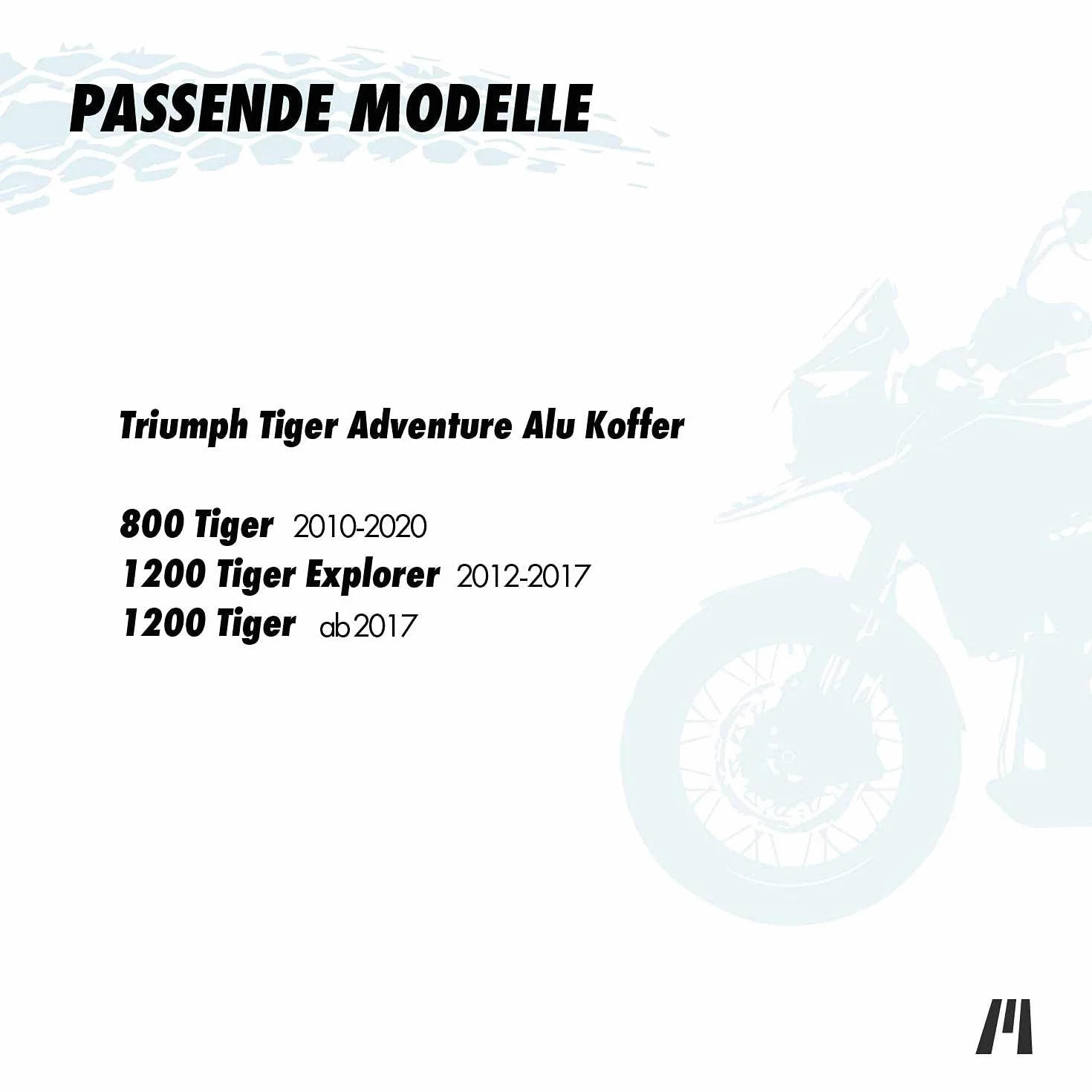 Getmore Parts - Borse interne per valigie laterali in alluminio di Triumph Tiger | 800 | 1200 | Explorer 1200