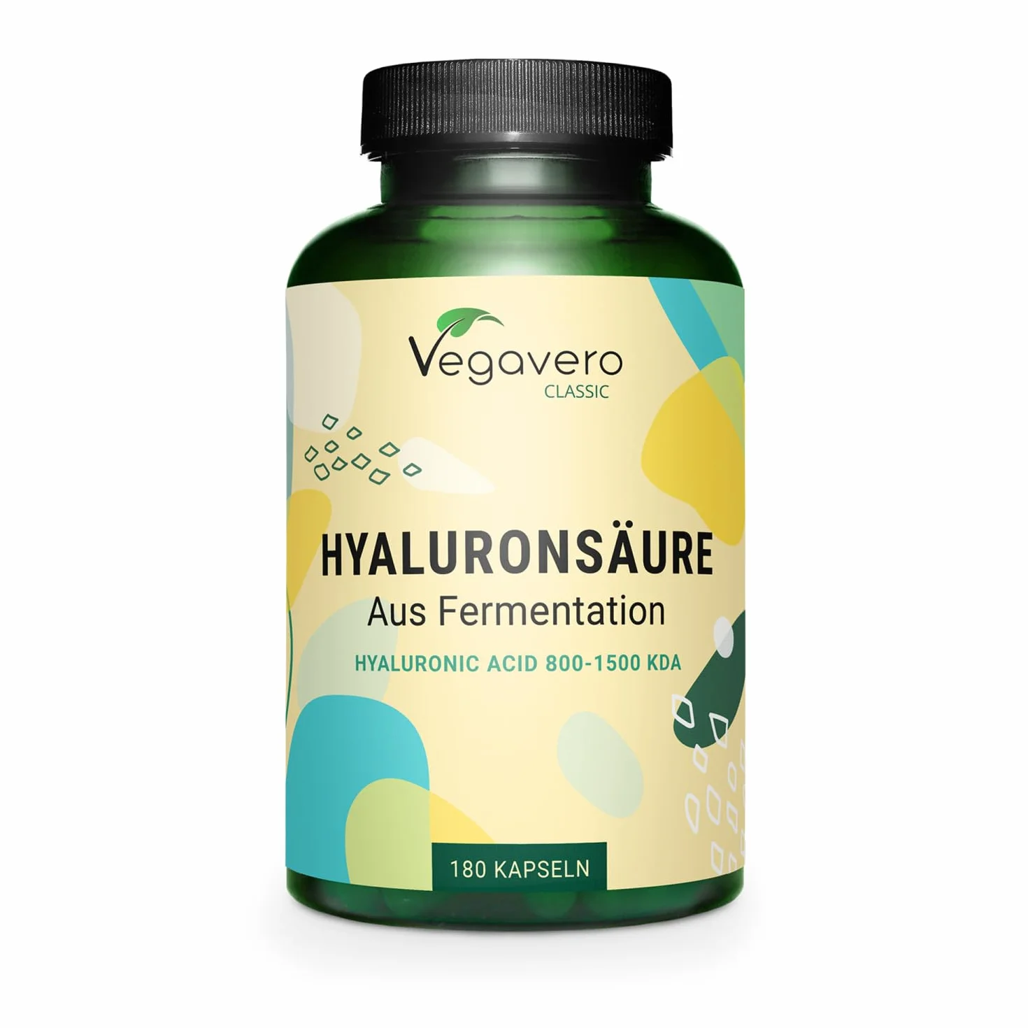 Vegavero® Kwas Hialuronowy 600 mg 800-1500 kDa 180 kapsułek Naturalny Wegański