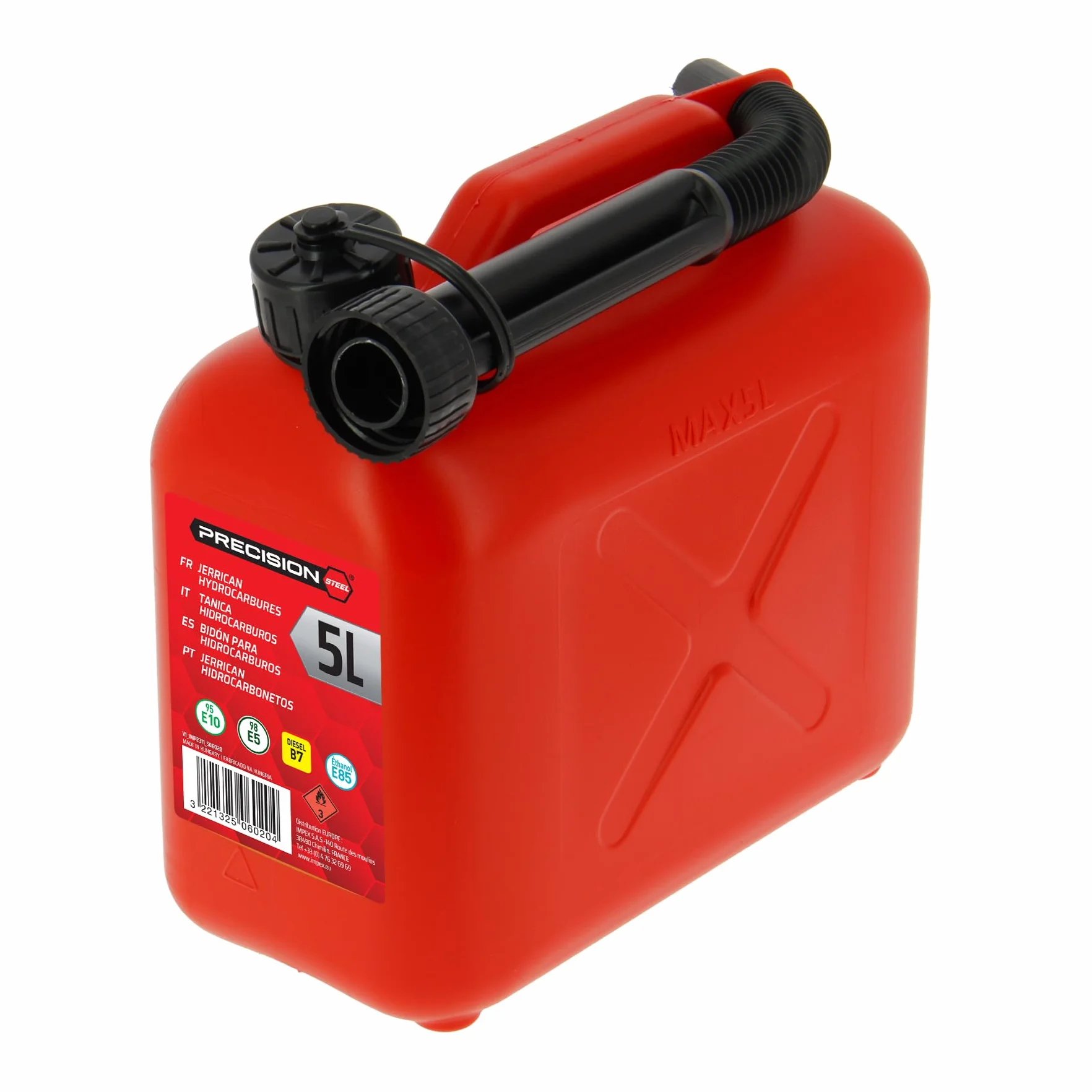 Cartec Tanica Omologata Carburanti Rosso 5 Litri