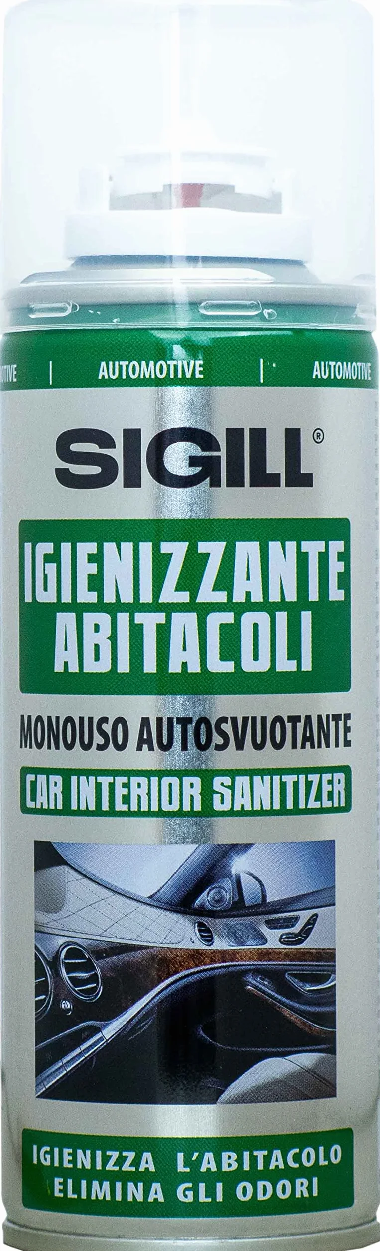 SIGILL Igienizzante Abitacoli Spray 200 ml per Sistemi di Aria Condizionata Auto
