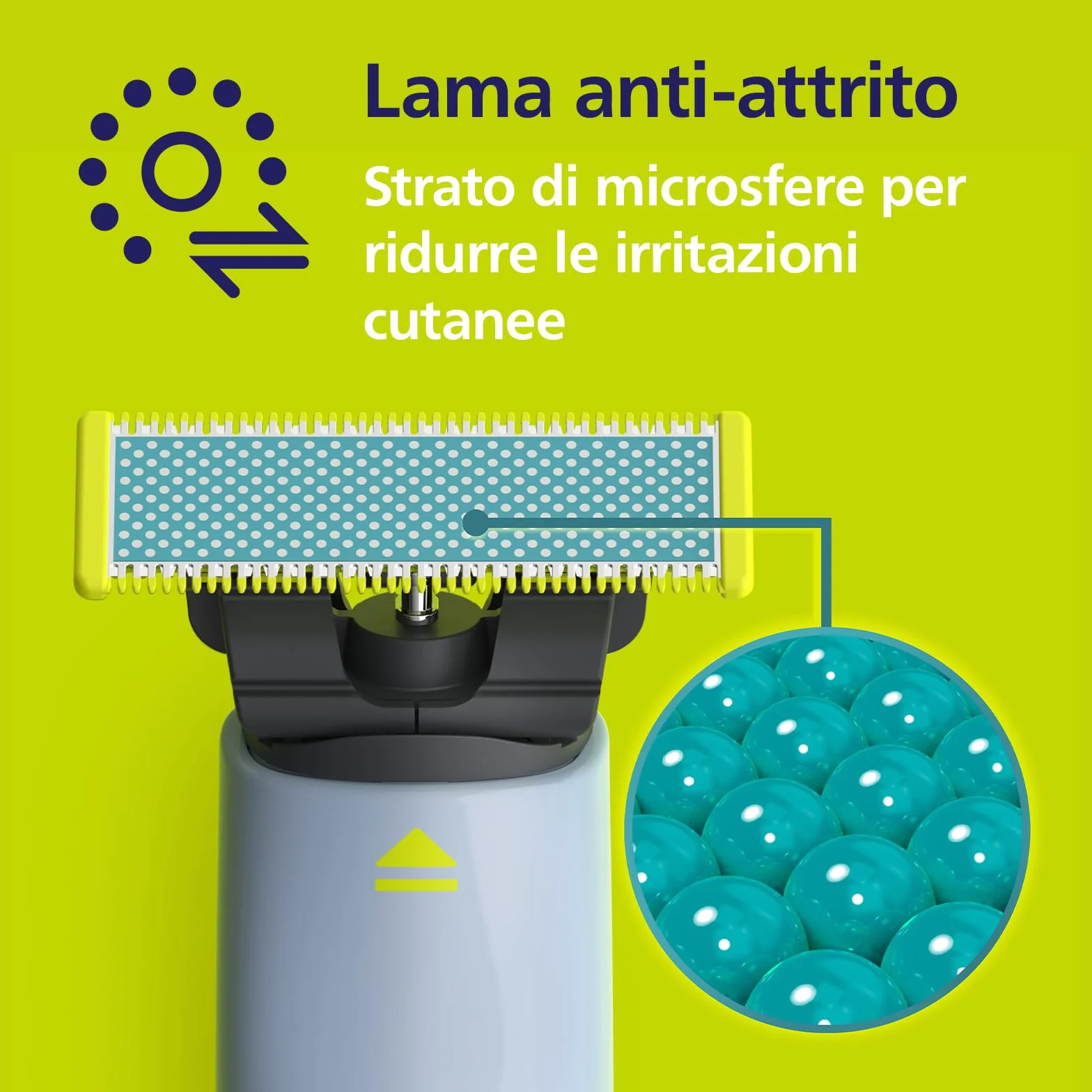 Philips OneBlade First Shave QP215/50 lama di ricambio delicata sulla pelle 1x