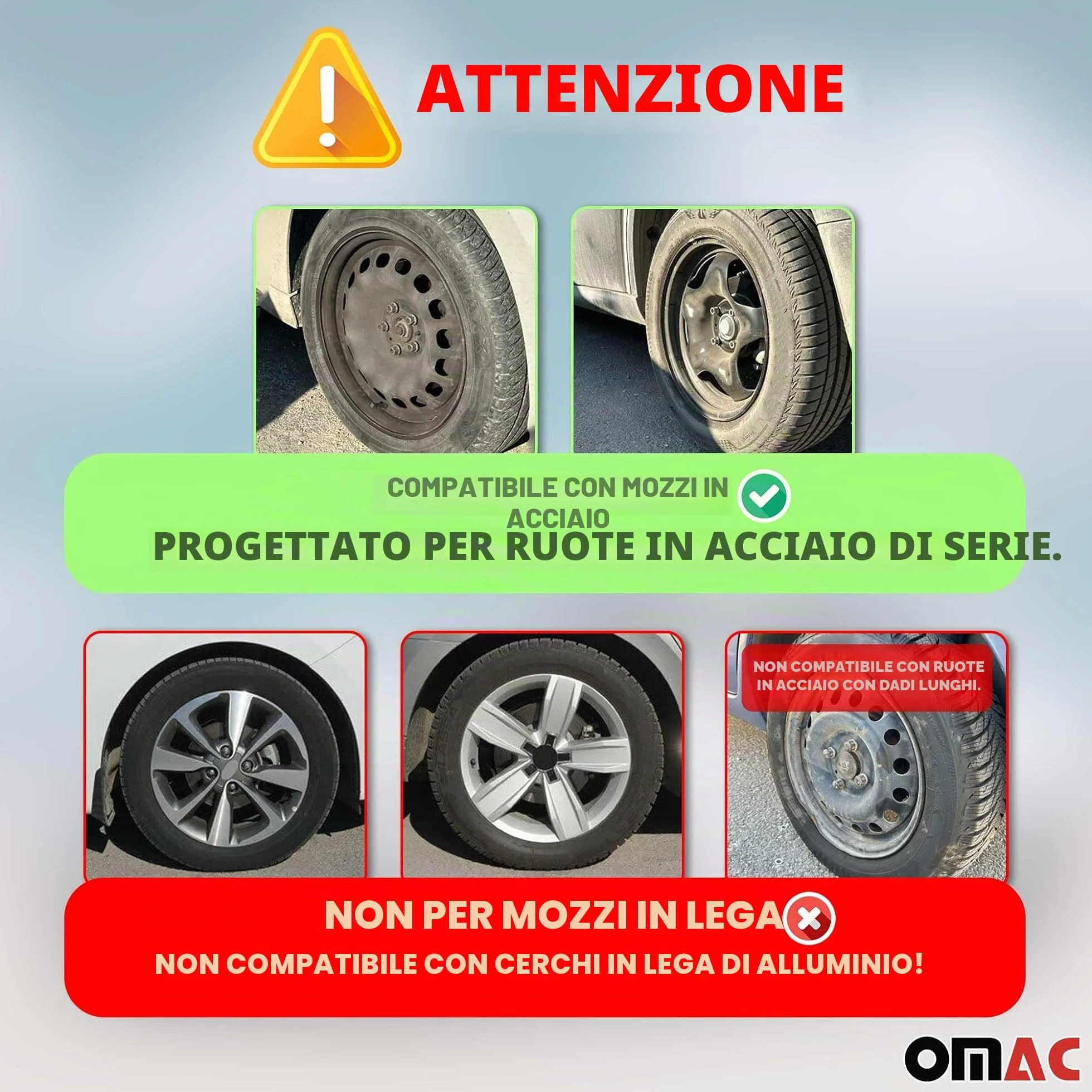 Sparco Set 4 copricerchi 14" pollici nero grigio