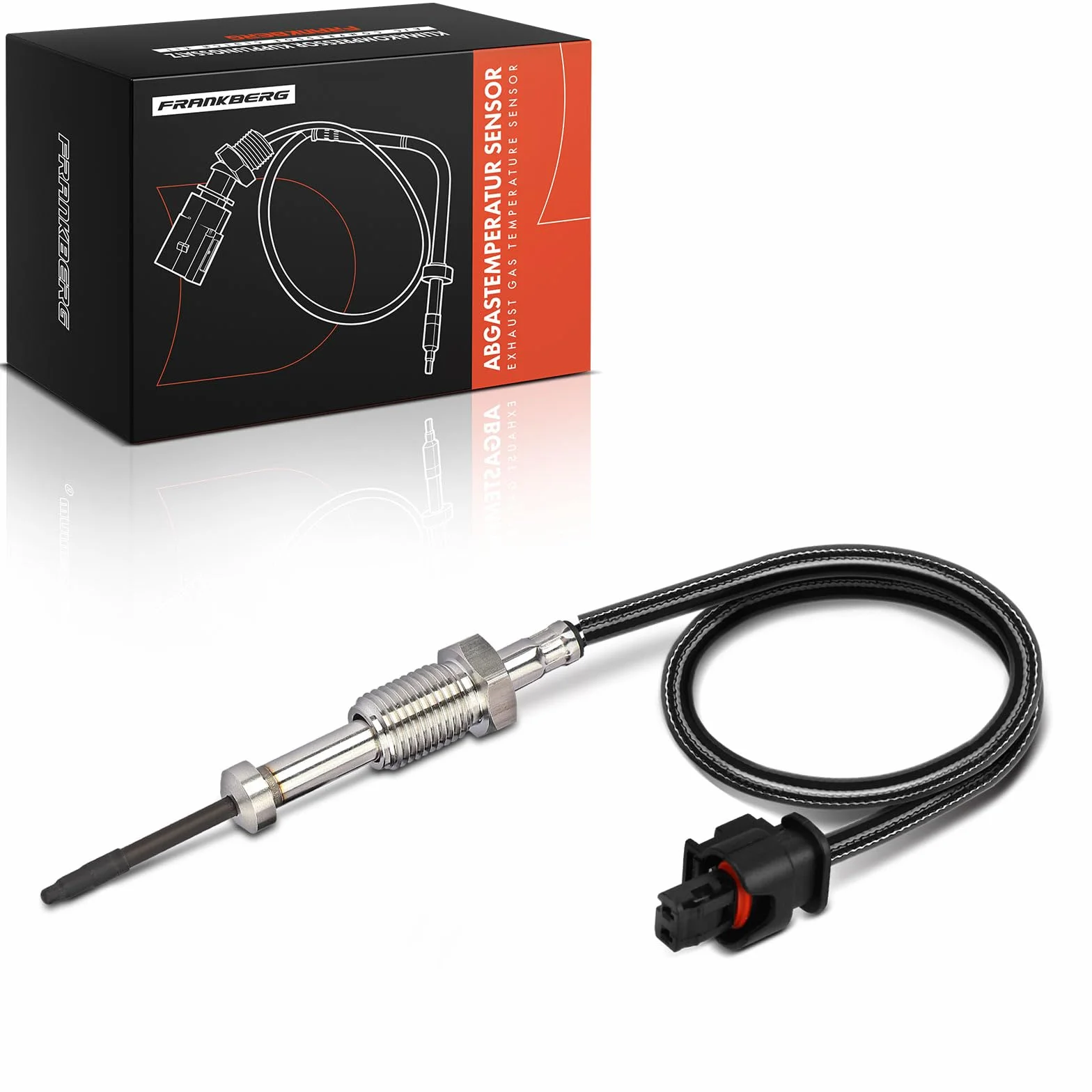 Frankberg Sensore temperatura gas di scarico 2-Poli Compatibile con Serie 1 F20 Serie 1 F21 2 Coupé F22 F87 3 Gran Turismo F34 Serie 3 E90 Serie 3 F30 F80 Serie 3 Touring F31 Replace# 13628509963