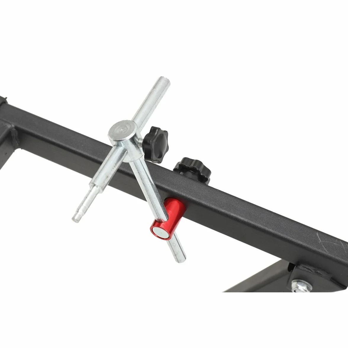 Supporto per Equilibratura Ruote Pieghevole per Ruote Moto Fino A 23, Larghezza Max 5, Mozzo >15mm – Bilanciatore della Ruota Motociclistica per Officine E Garage