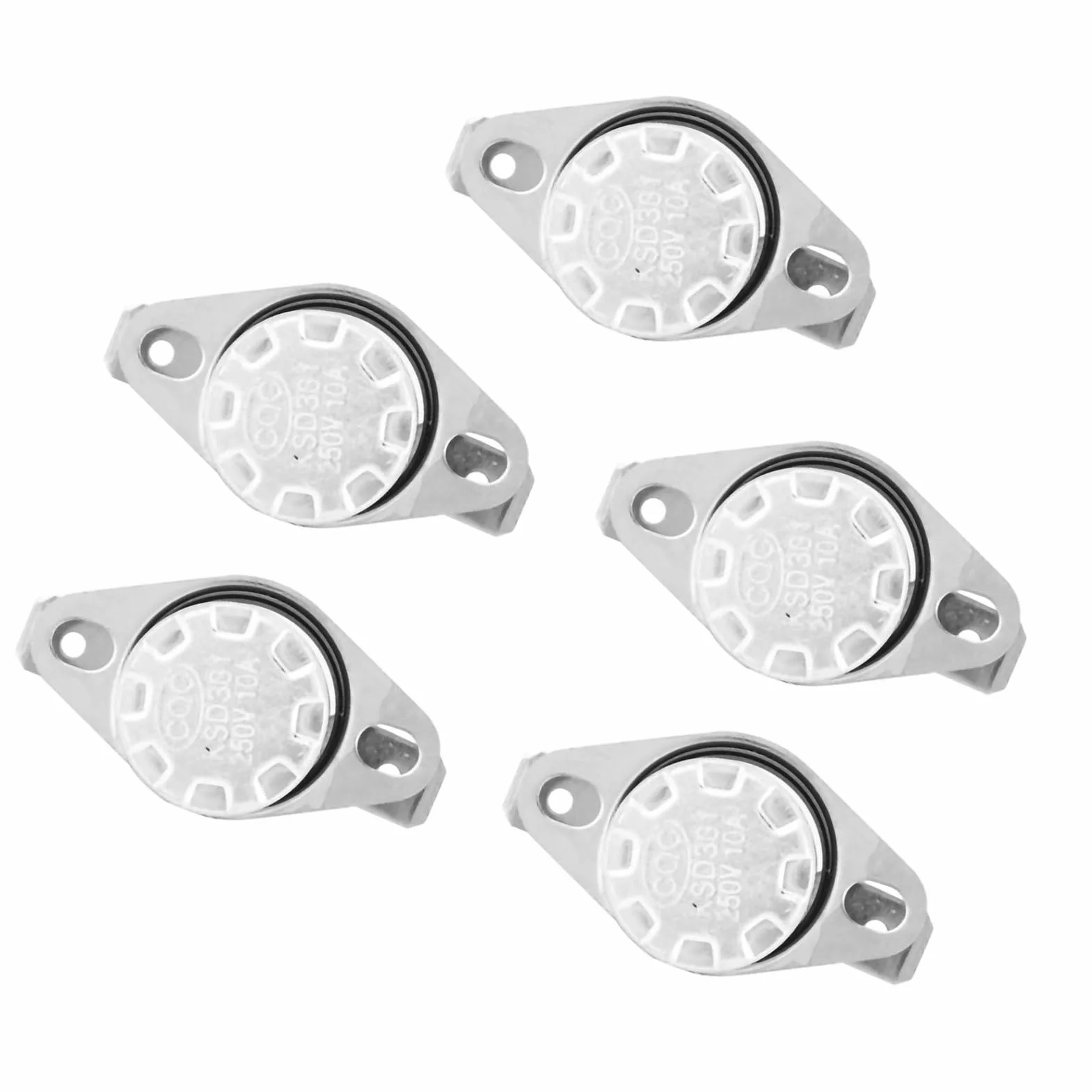 5 Pz Ksd301 Interruttore Di Controllo Termico Della Temperatura Del Termostato 250V10A No Interruttore Termico Del Termostato Di Controllo Della Temperatura Dell'Interruttore