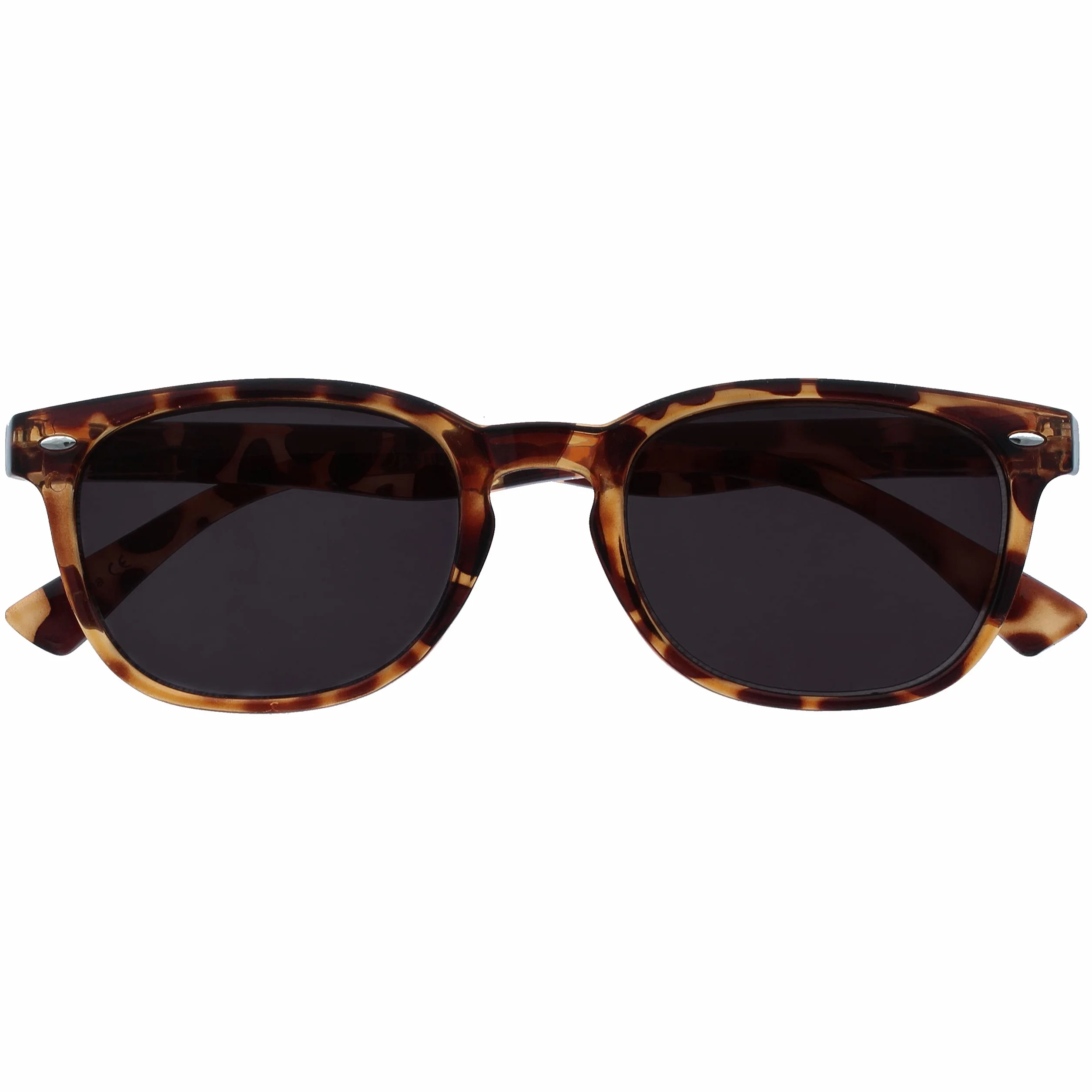 OPULIZE Occhiali Da Lettura Marrone Tartaruga UV400 Stile Gregory Peck +2,50