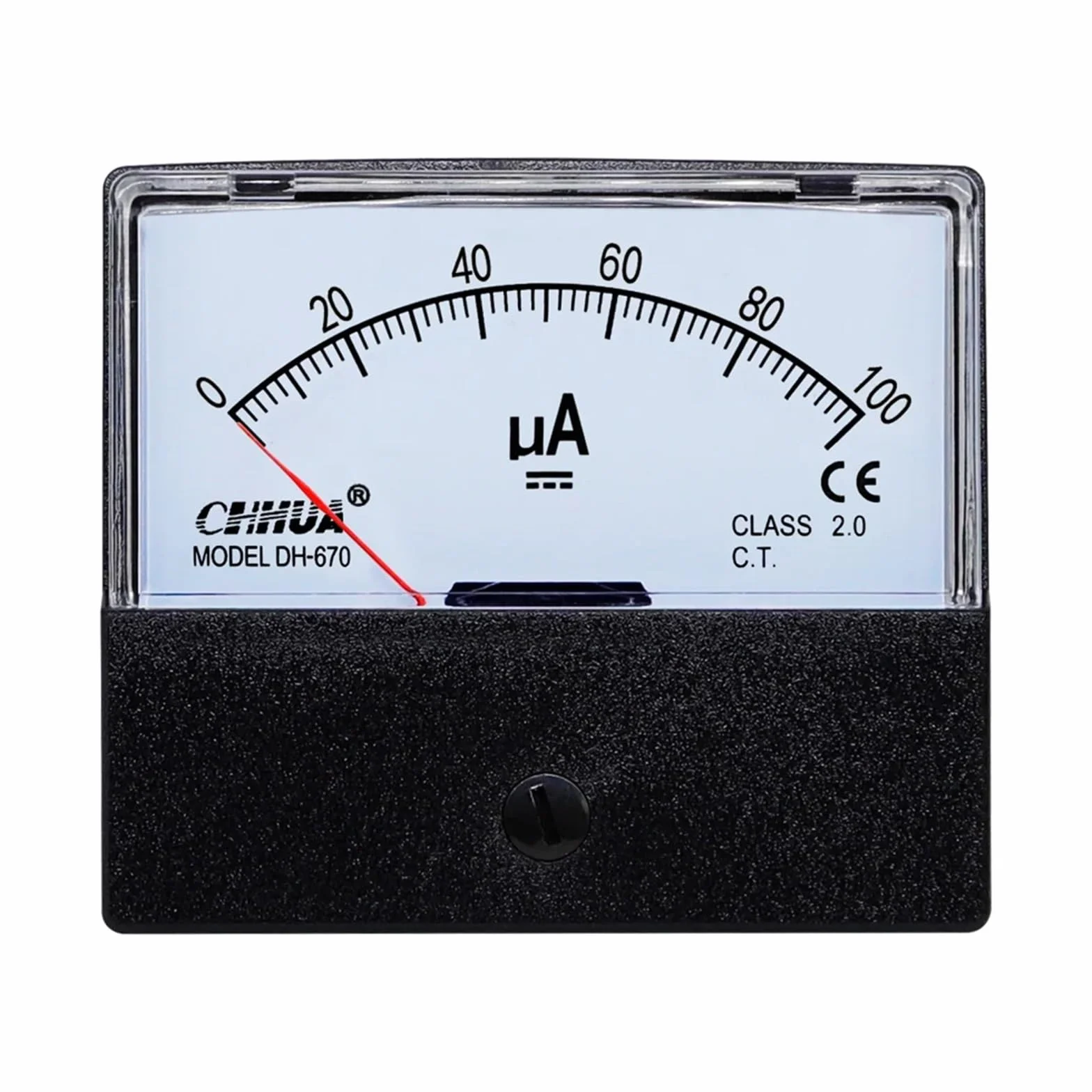DH-670 uA Microamperometro analogico Pannello Amperometro Misuratore di corrente Tester di corrente DC50uA 100uA 200uA 300uA 500uA 1000uA(100uA)