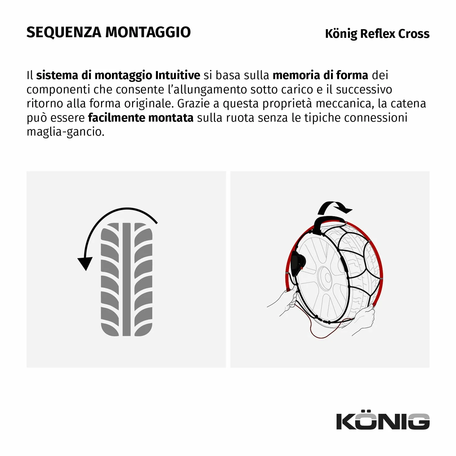 KÖNIG Reflex Cross 246 Catene da Neve