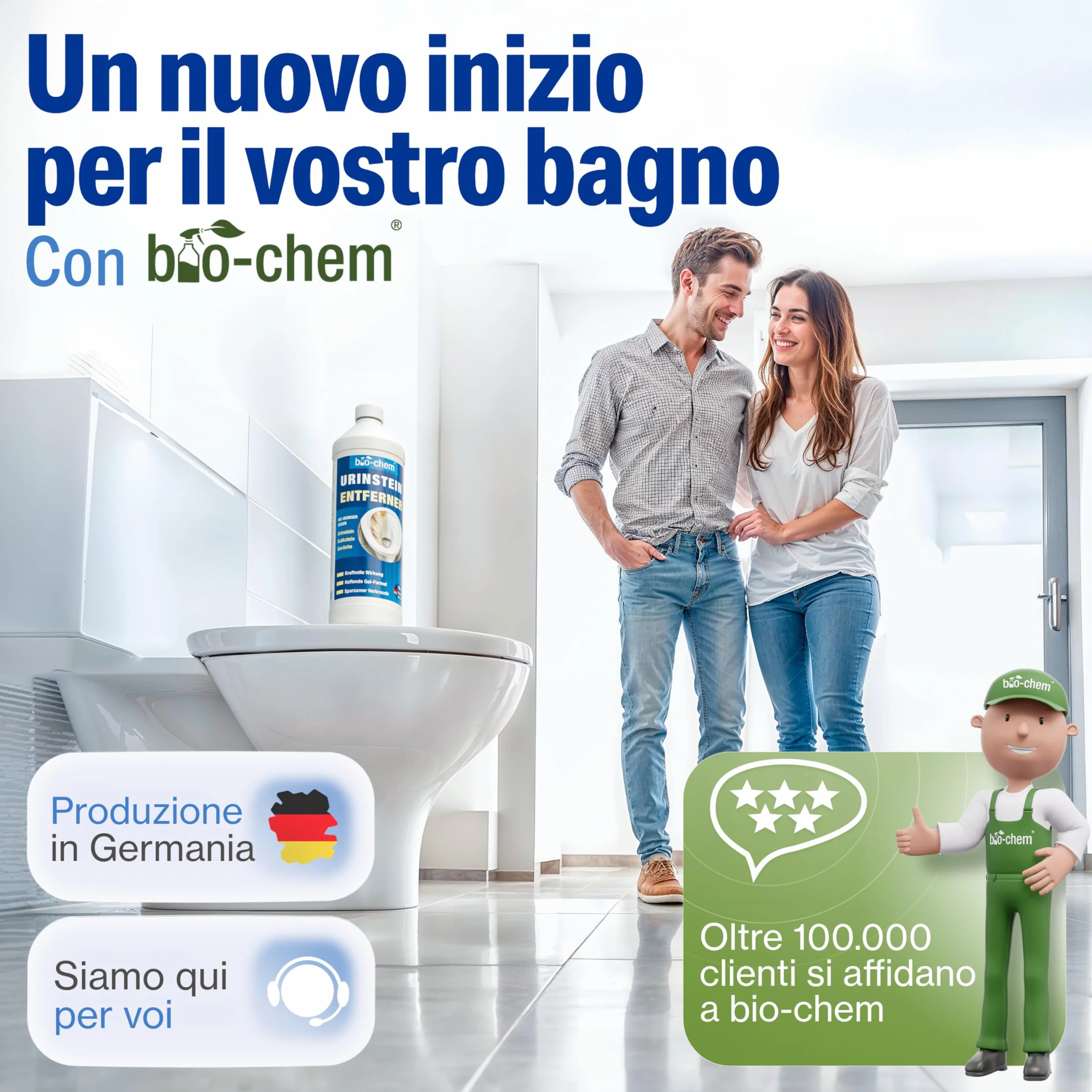 Efficace anticalcare bagno 1L sgrassatore anti calcare cassetta wc Prodotto pulizia casa