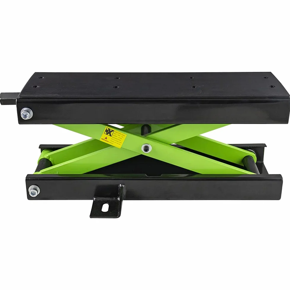 Partenopeautensili® Sollevatore Motocicletta Crick cavalletto alzamoto martinetto Idraulico per Moto Tavolo con Base 45x15 cm Portata Max 500 kg Altezza min.9.5mm Max.400mm by JBM