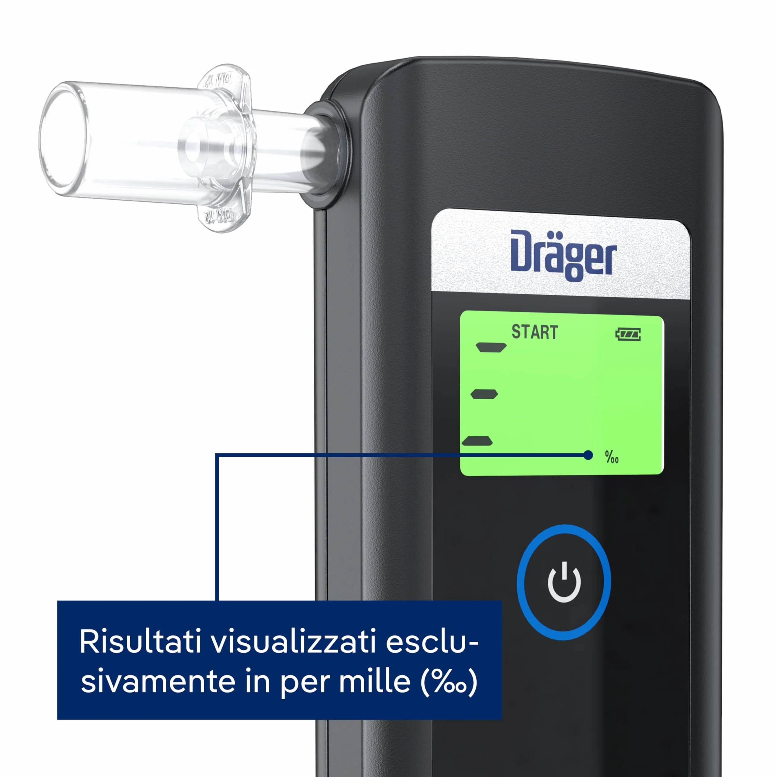 Dräger Alcotest 1000 Etilometro Digitale Portatile Misurazione Veloce