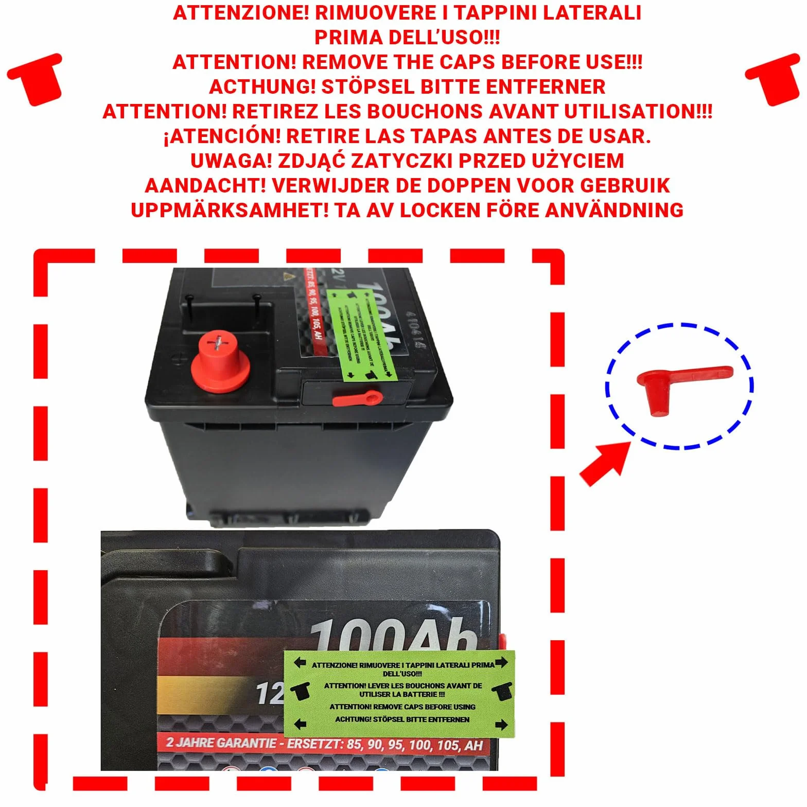 Batteria auto SPEED MAX L4100 100AH 850A 12V = FIamm 100Ah DX+ Pronta all'uso
