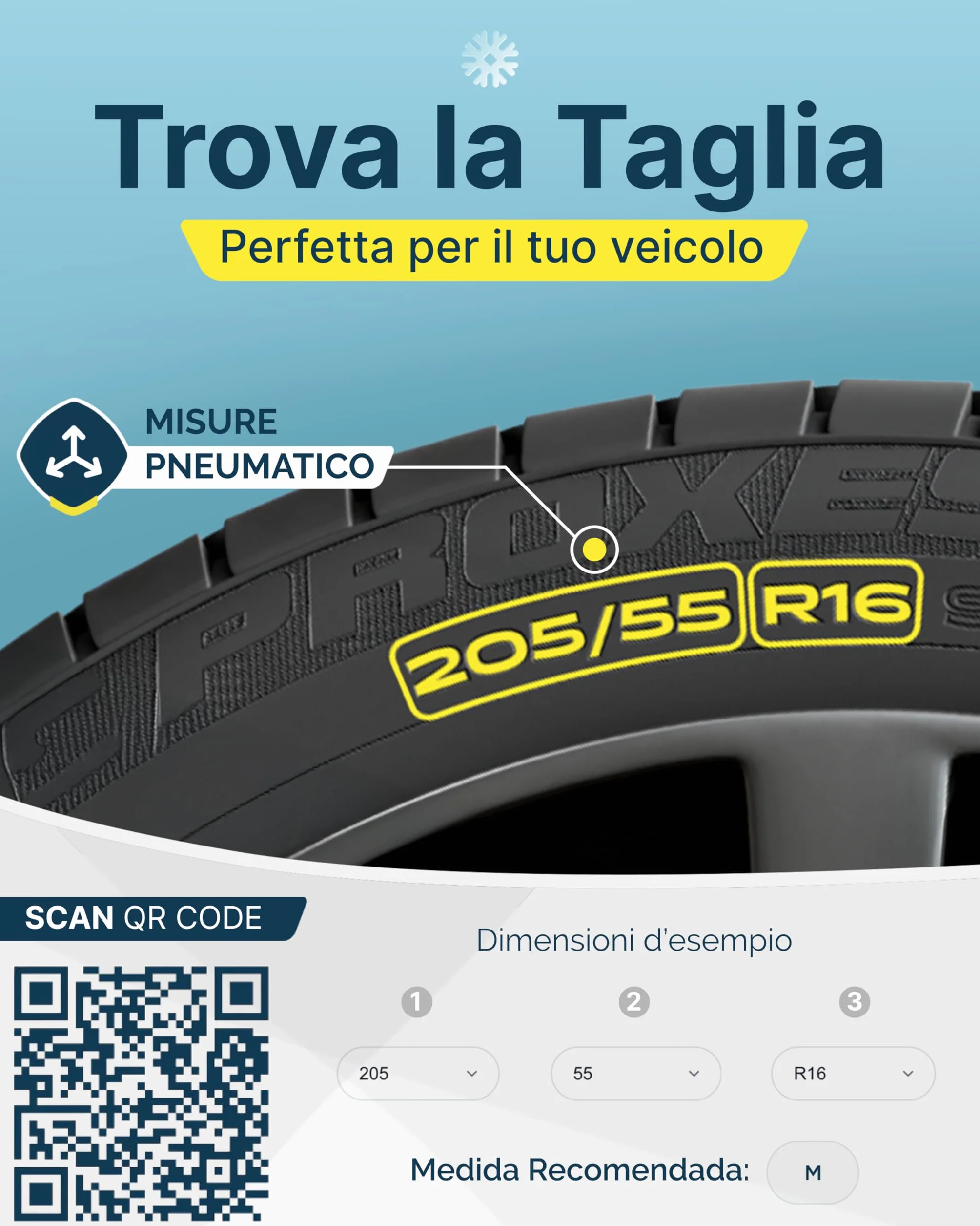 ARLUM Calze da Neve Omologate Italia EN 16662-1 Due Catene da Neve in Tessuto per Auto Taglia XL R14-R22