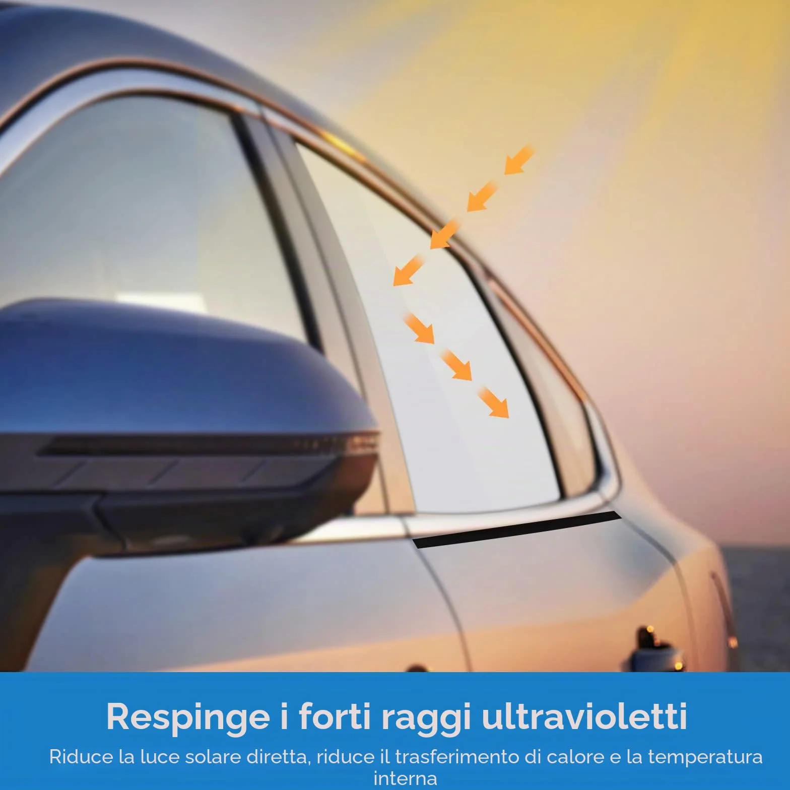 2 Pezzi Protezione Solare Auto, Parasole Auto Bambini Accessori Auto, Tende Oscuranti Vetri Auto, Block Raggi UV Anti-Zanzara Protegge Bambini