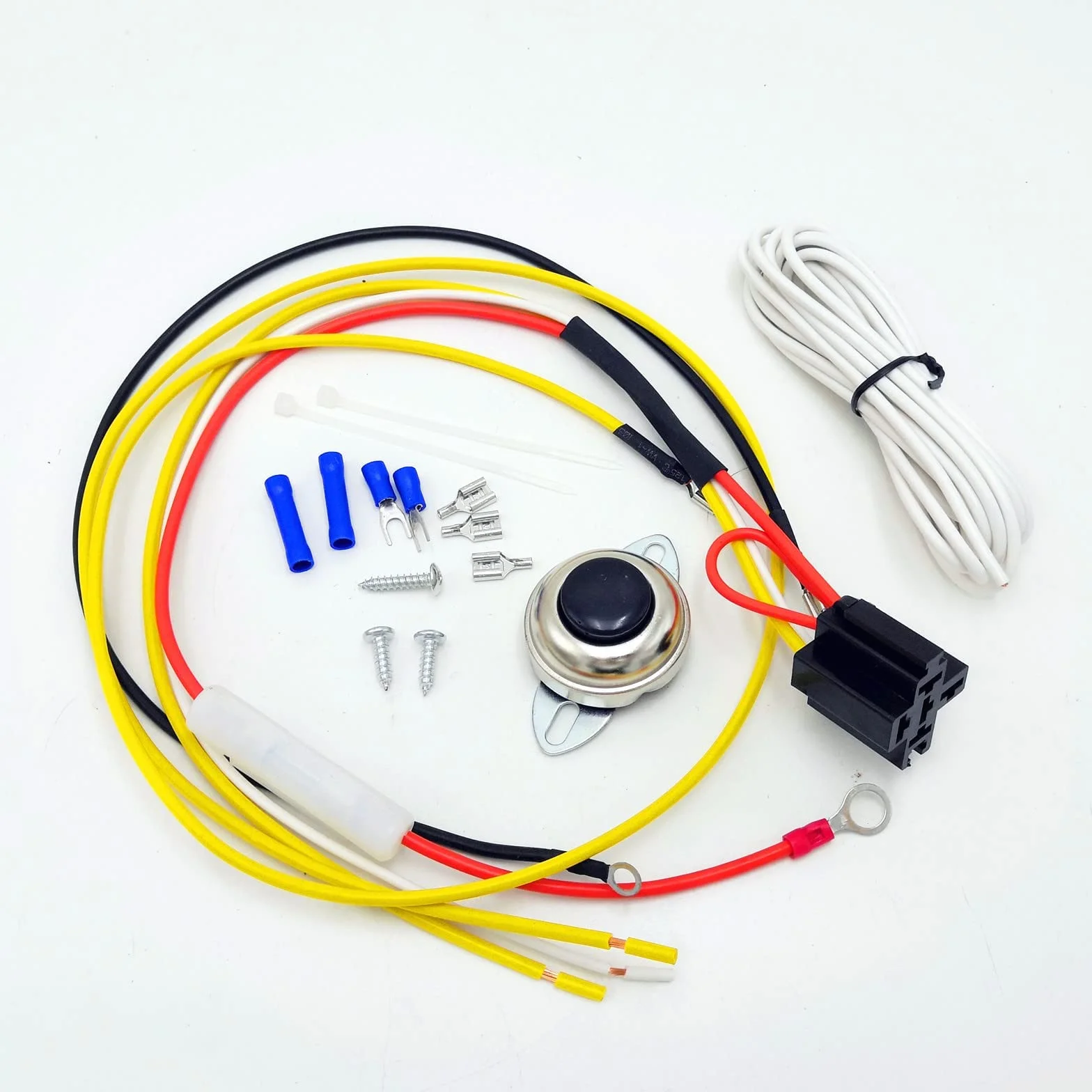 Tromba ad aria Tromba per camion nero 165DB Clacson per nave Tromba elettrica 45cm Tromba tono alto e tono basso Tromba a doppio tubo Zinco cromato Compressore per 12V barca auto yacht RV ecc